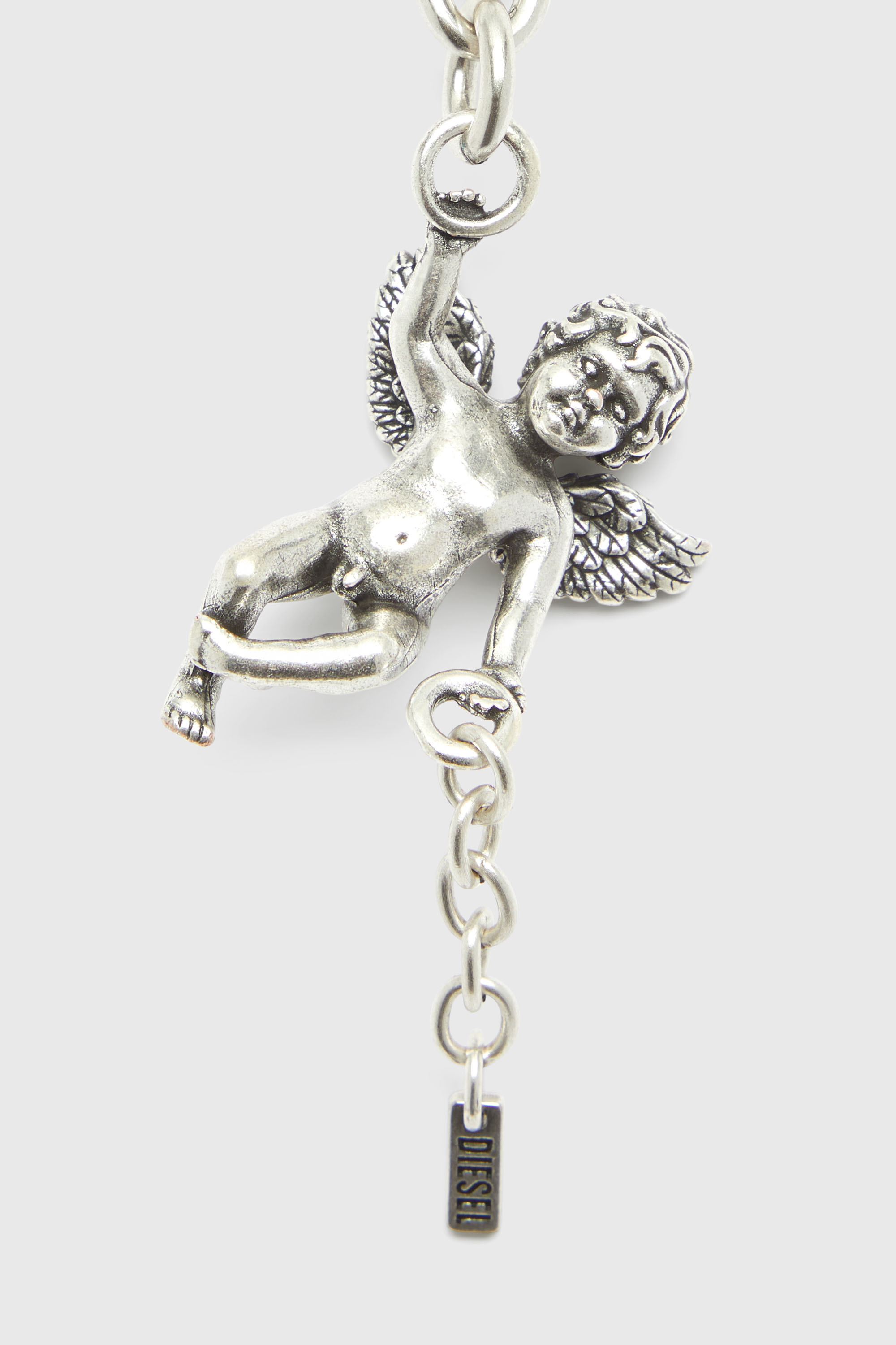 Diesel - CHARM-ANGEL, Charm de querub&iacute;n met&aacute;lico Mujer in Plateado - 2