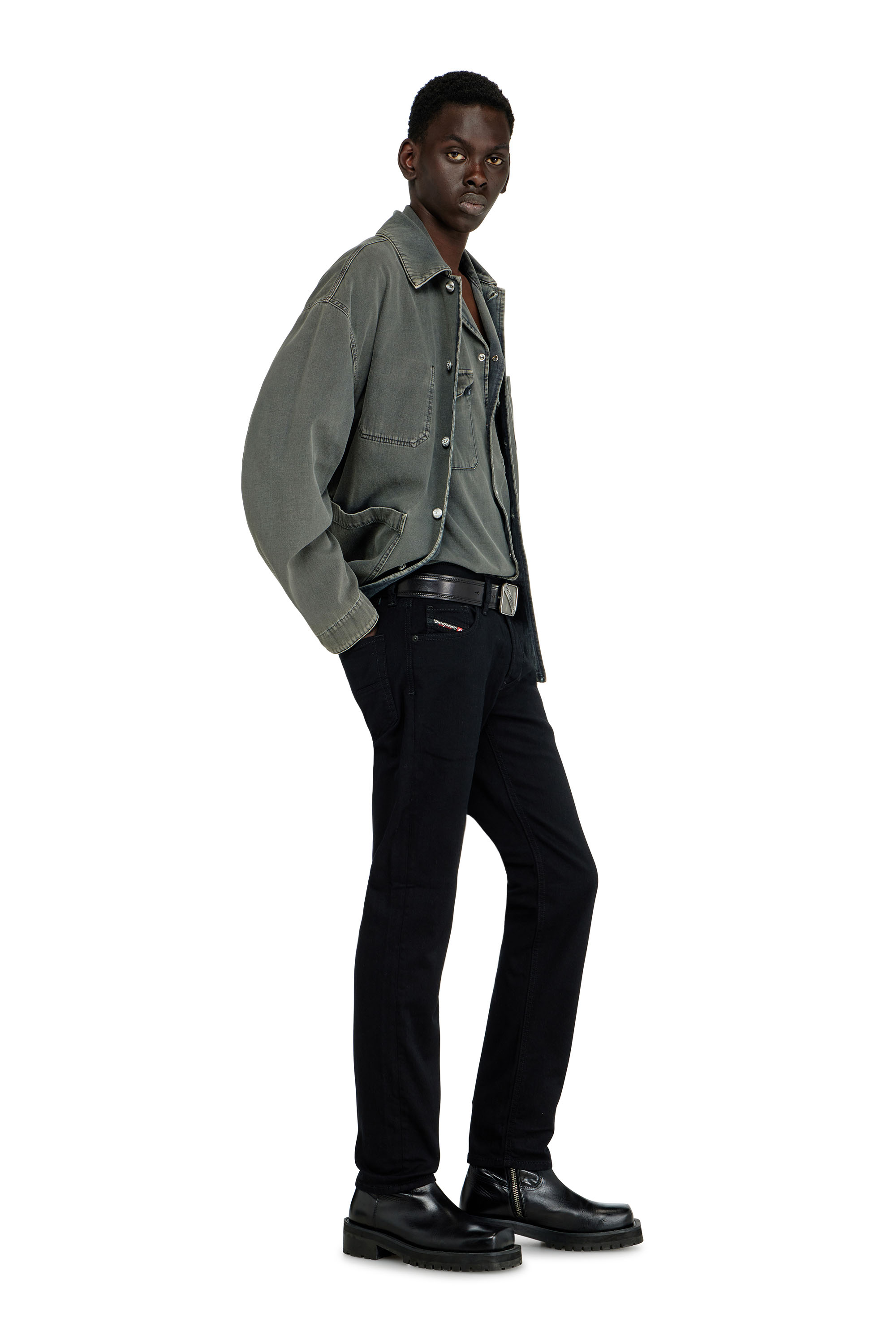 Diesel - Regular Jeans 1986 Larkee-Beex 0688H Hombre, Negro/Gris oscuro - 3