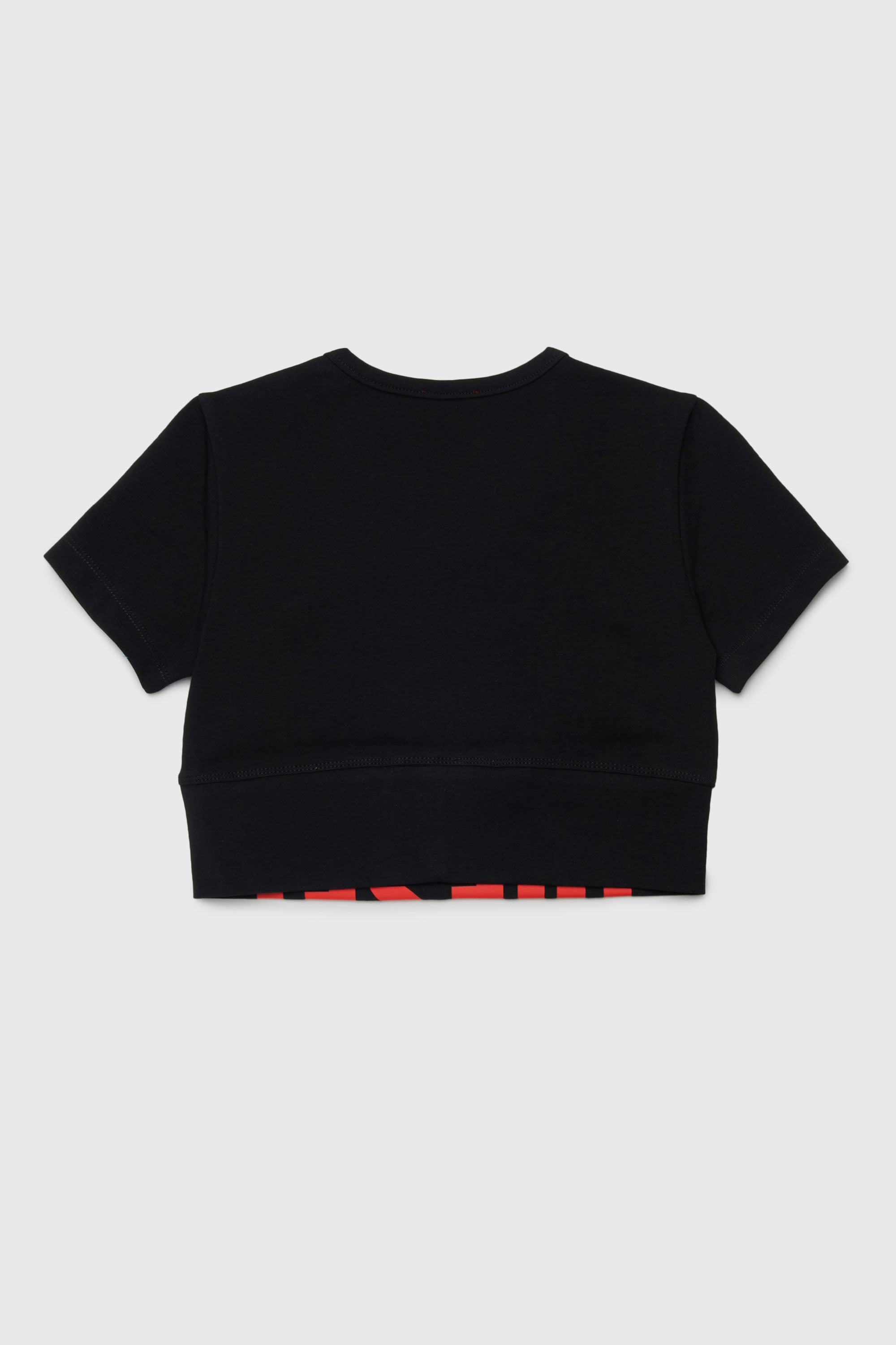 Diesel - TCEFY, Crop top con logotipo recortado Mujer in Negro - 2