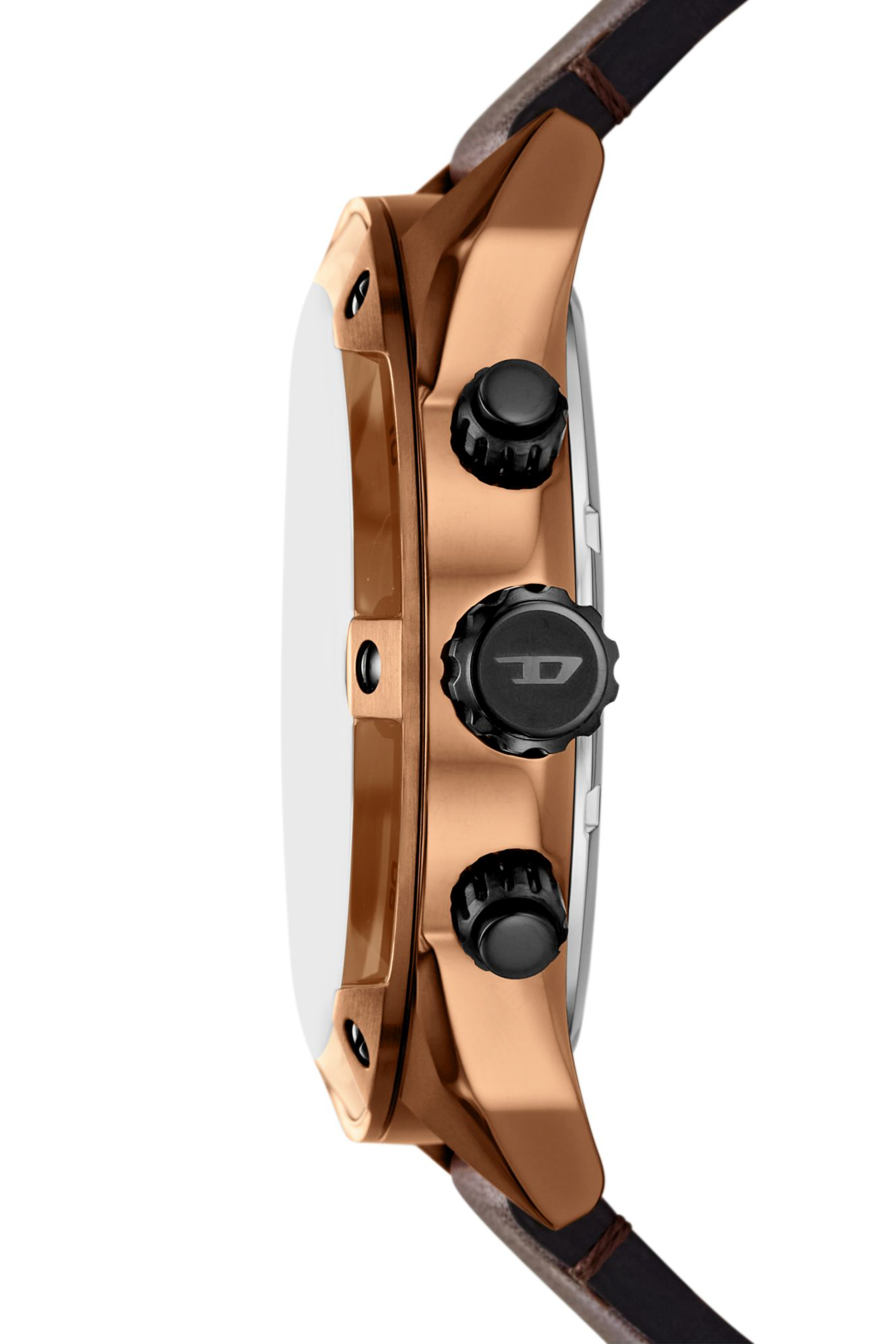 Diesel - DZ4698 WATCH, Reloj Spiked de cuero marrón Hombre in Marrón - 3