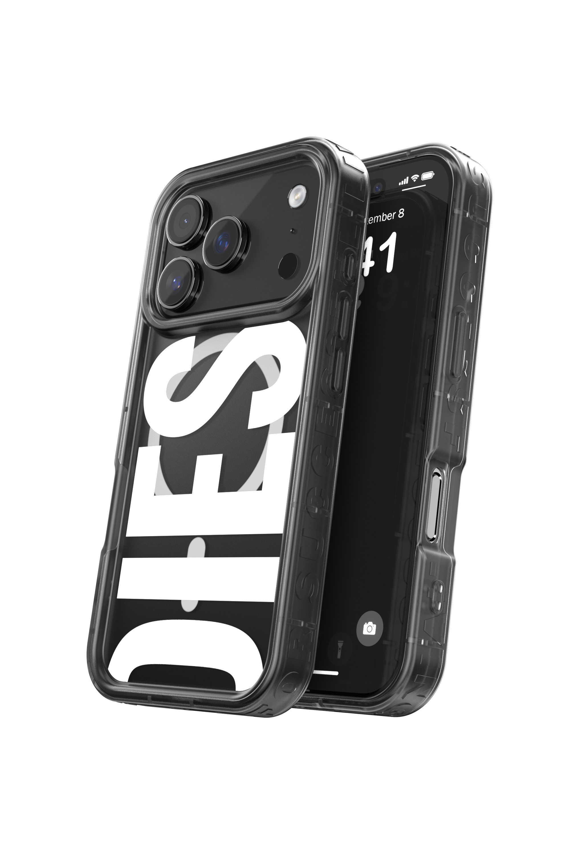 Diesel - 60437 MOULDED CASE, Funda Biscotto Bumper con Magsafe para iPhone 17 Pro Unisex in Negro - 3