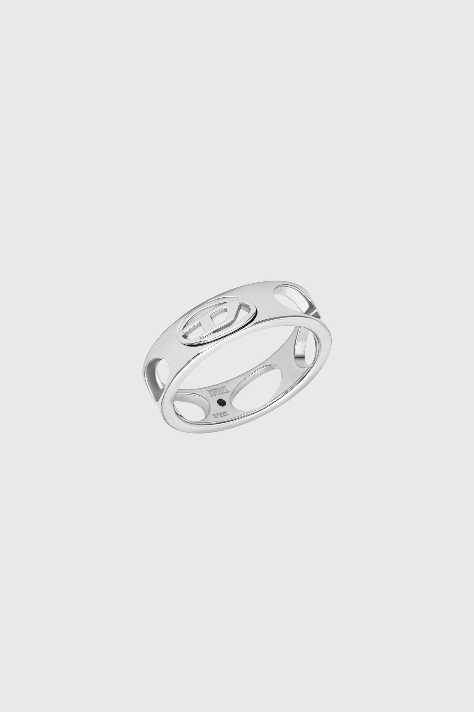 Diesel - DX166540 JEWELLERY, Anillo de banda de acero inoxidable Unisex in Plateado - 1