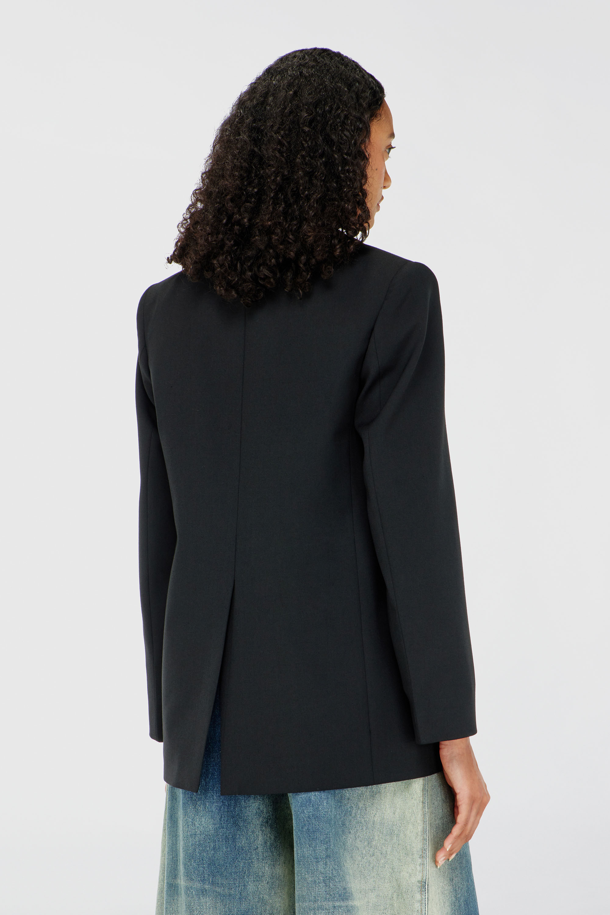 Diesel - G-KESS-R1, Blazer en mezcla de lana Mujer in Negro - 4
