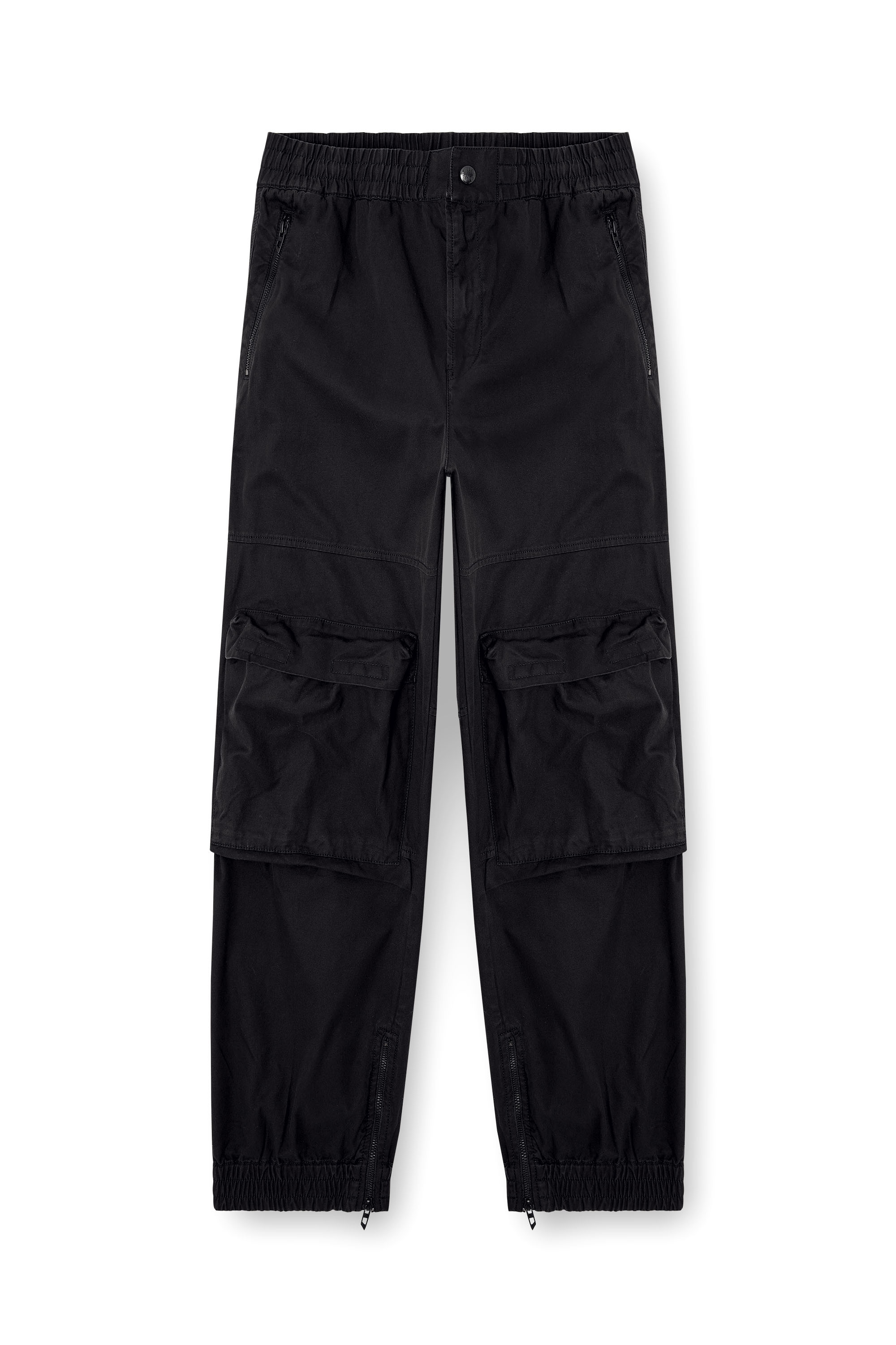 Diesel - P-BEECK, Pantalones cargo de sarga de algod&oacute;n Hombre in Negro - 2
