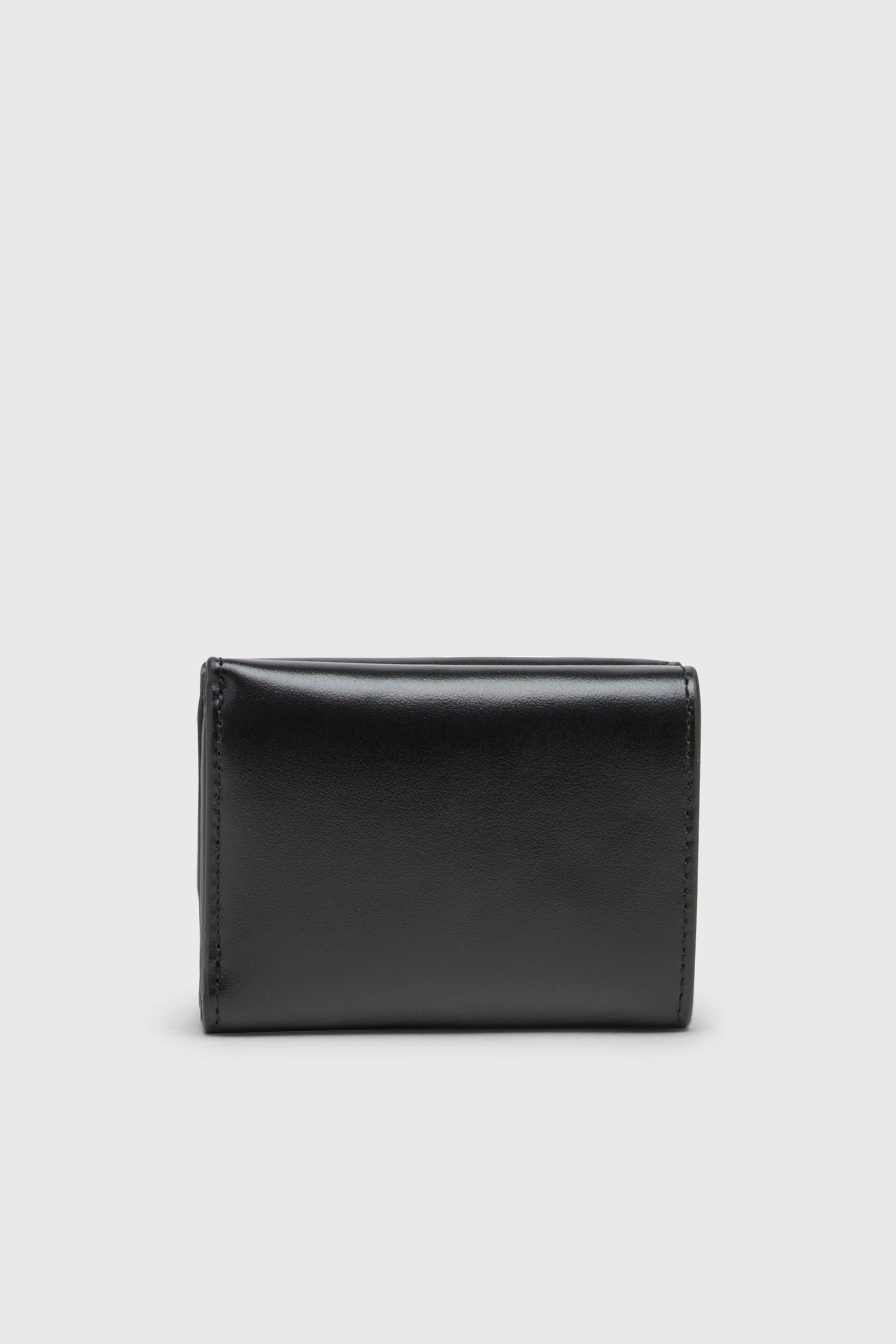 Diesel - 1DR TRI FOLD COIN XS II, Cartera de cuero que se pliega en tres Mujer in Negro - 2