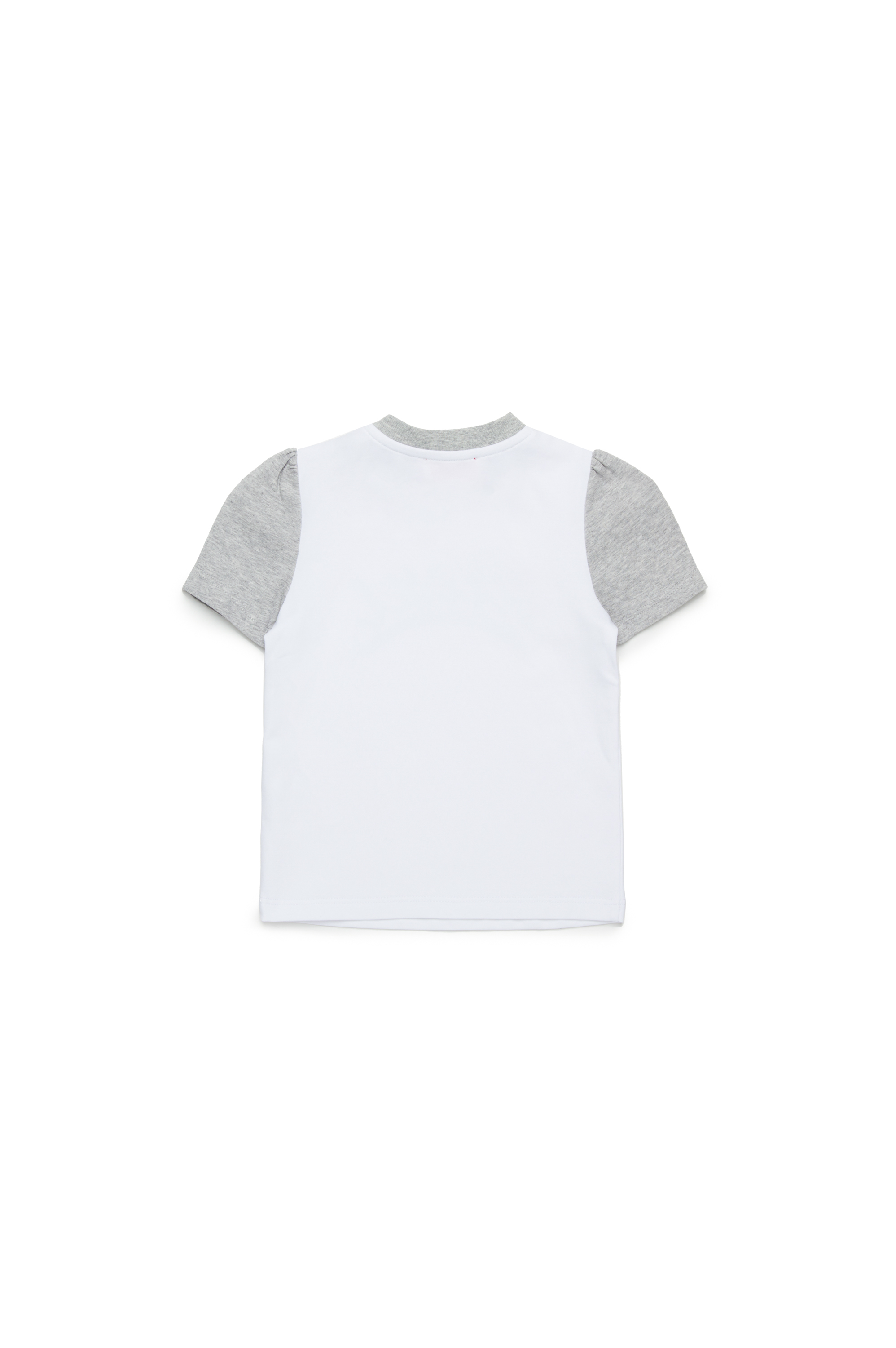 Diesel - TWELB, Camiseta en bloques de color con logotipo metálico Mujer in Blanco - 2