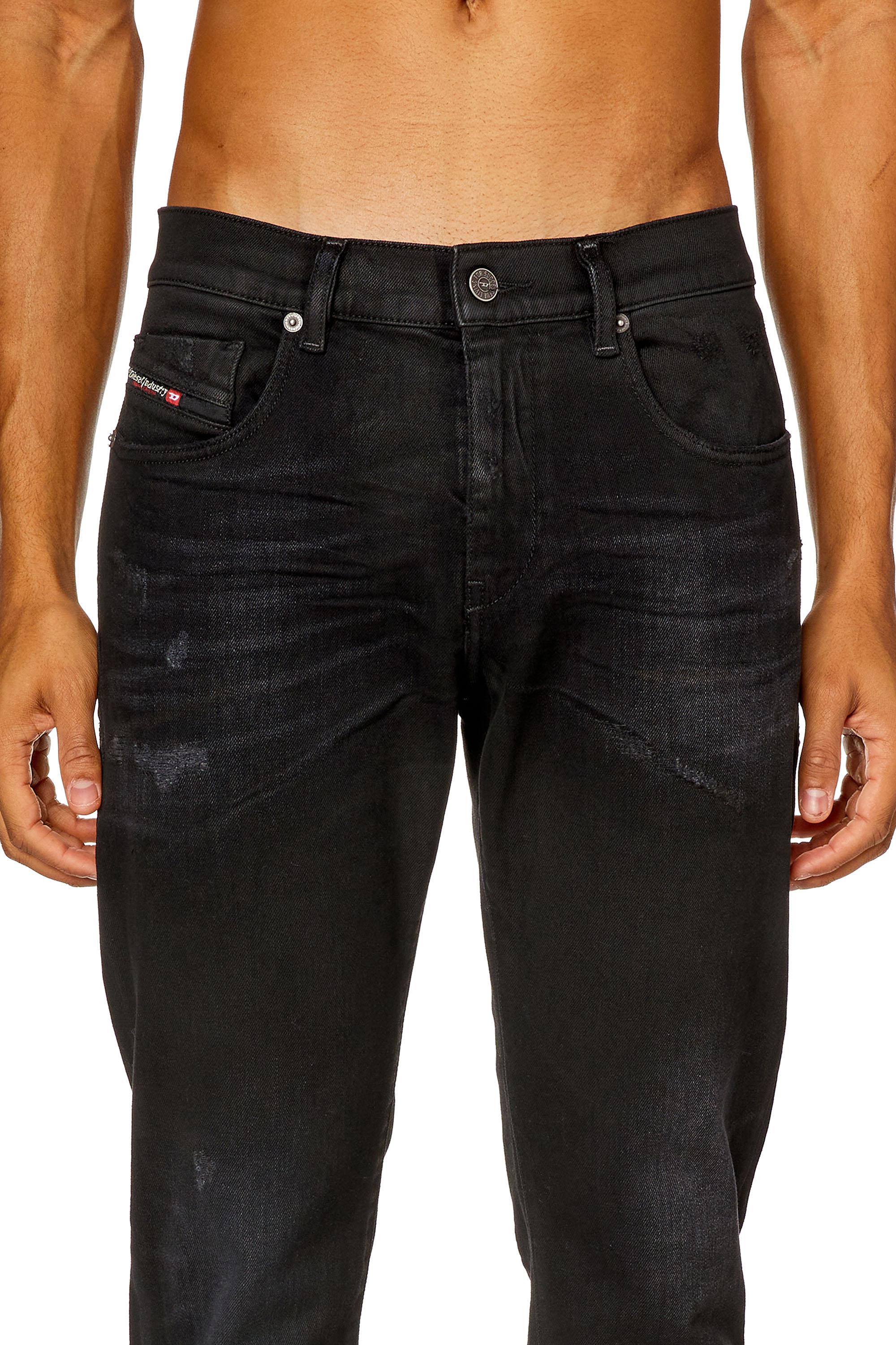 Diesel - Slim Jeans 2019 D-Strukt 09I19, Negro/Gris oscuro - Image 4
