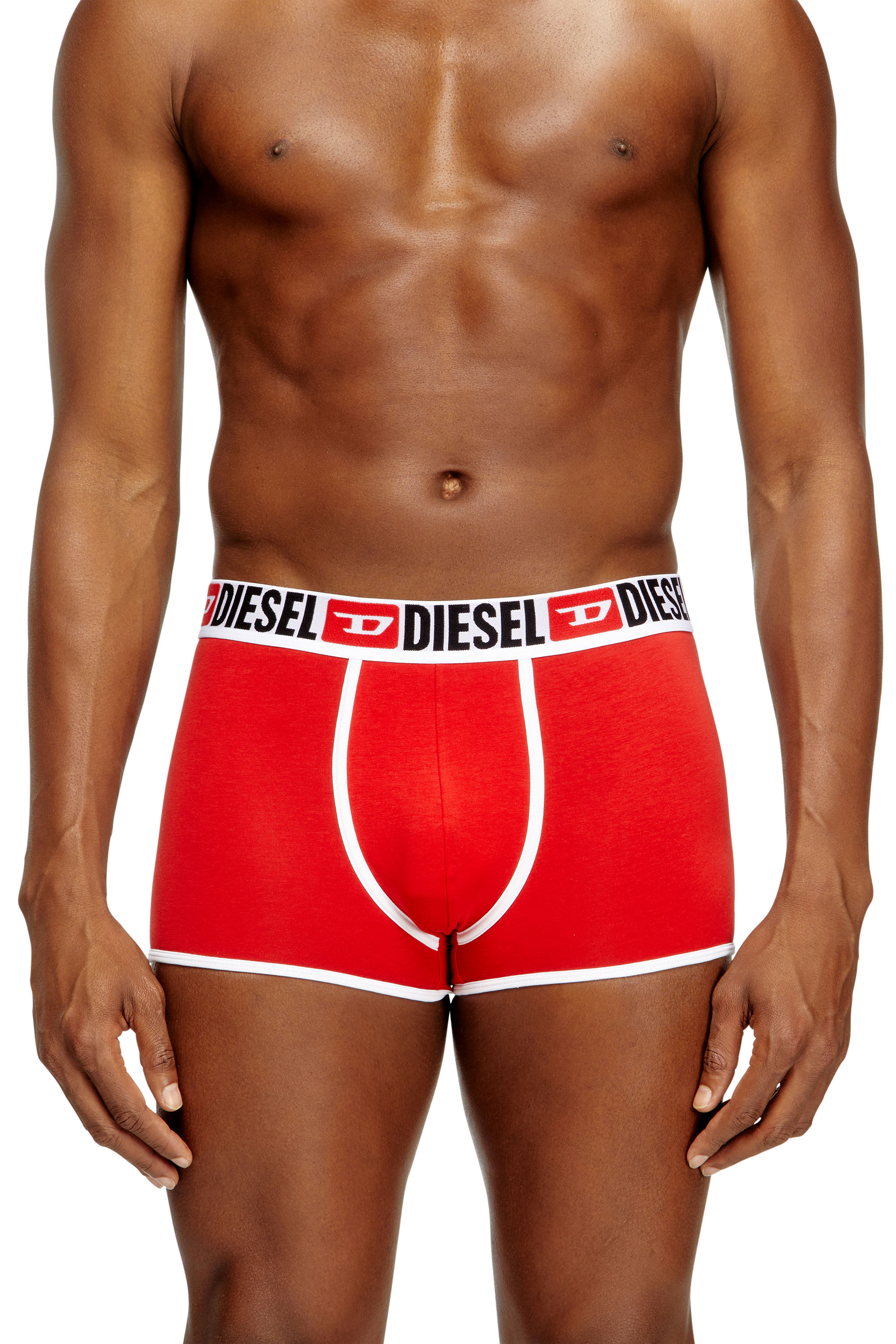 Diesel - DANILO-D-CORE-3PACK, Paquete de 3 bóxers de algodón elástico con ribete Hombre in Rojo - 2