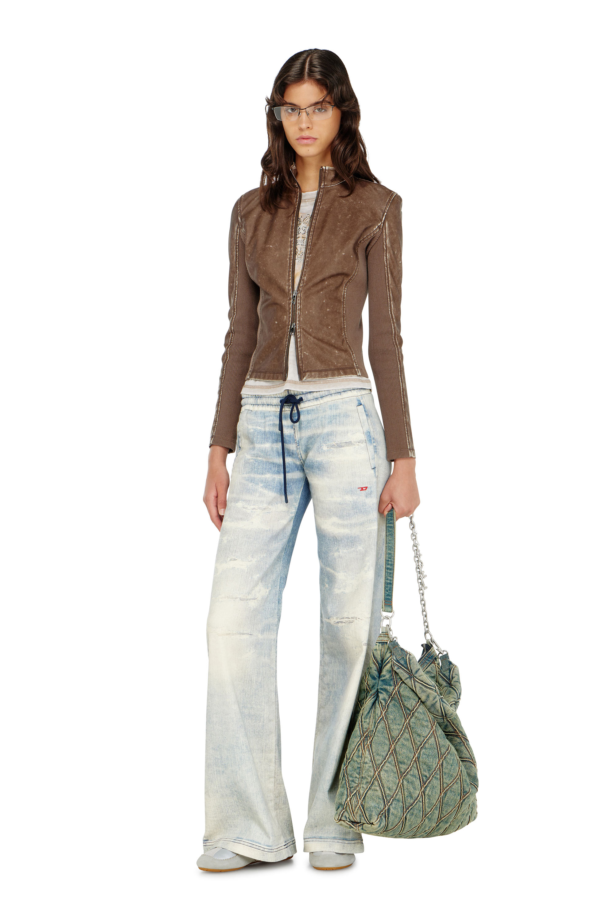 Diesel - Relaxed 2078 D-Ainty Joggjeans&reg; 068XM Mujer, Azul Claro - 1