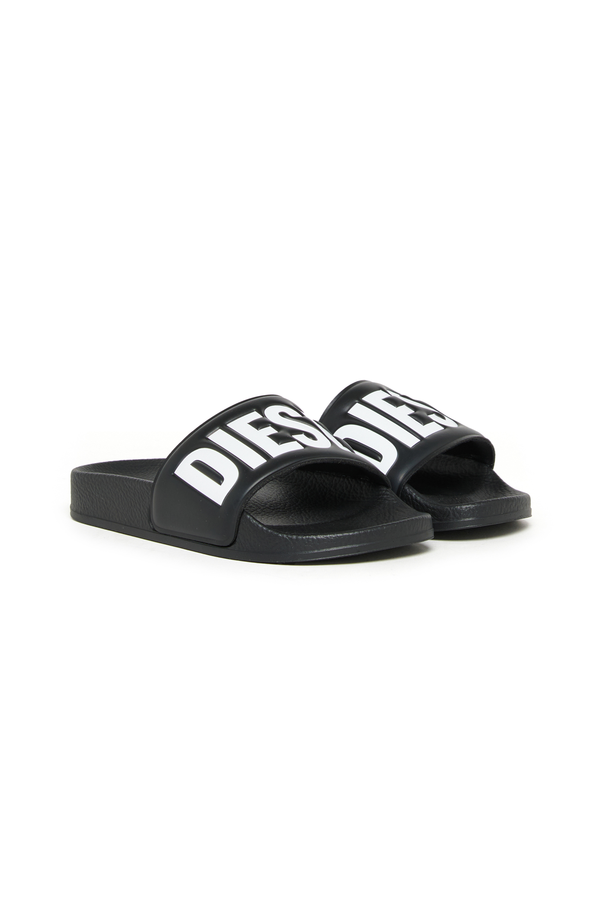 Diesel - SA-BWBISQOF, SA-BWBISQOF-Zapatillas con logotipo grabado en relieve Unisex in Negro - 2