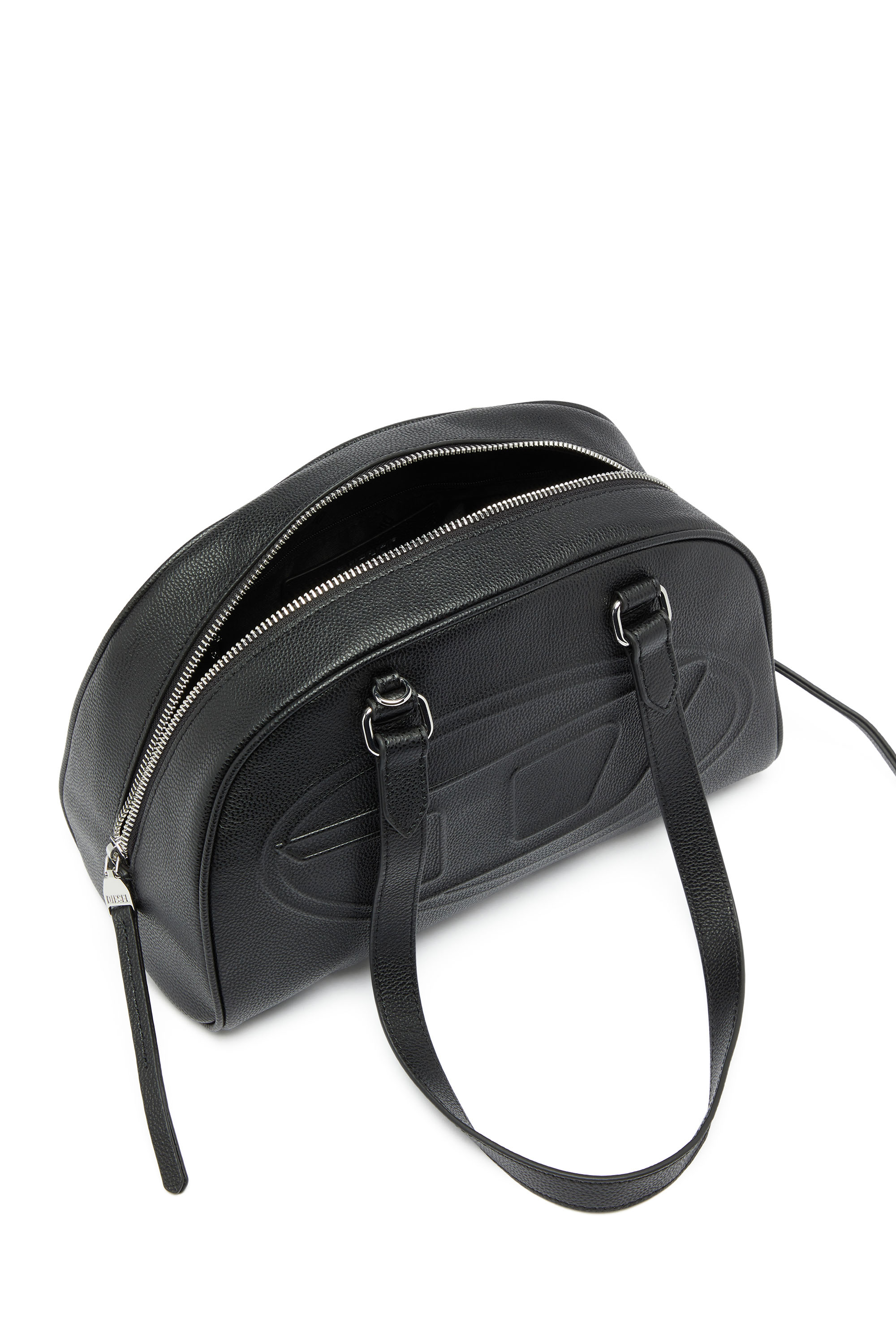 Diesel - 1DR DOME SHOULDER, 1DR Dome - Bolso Boston de piel con logo en relieve Unisex in ToBeDefined - 3
