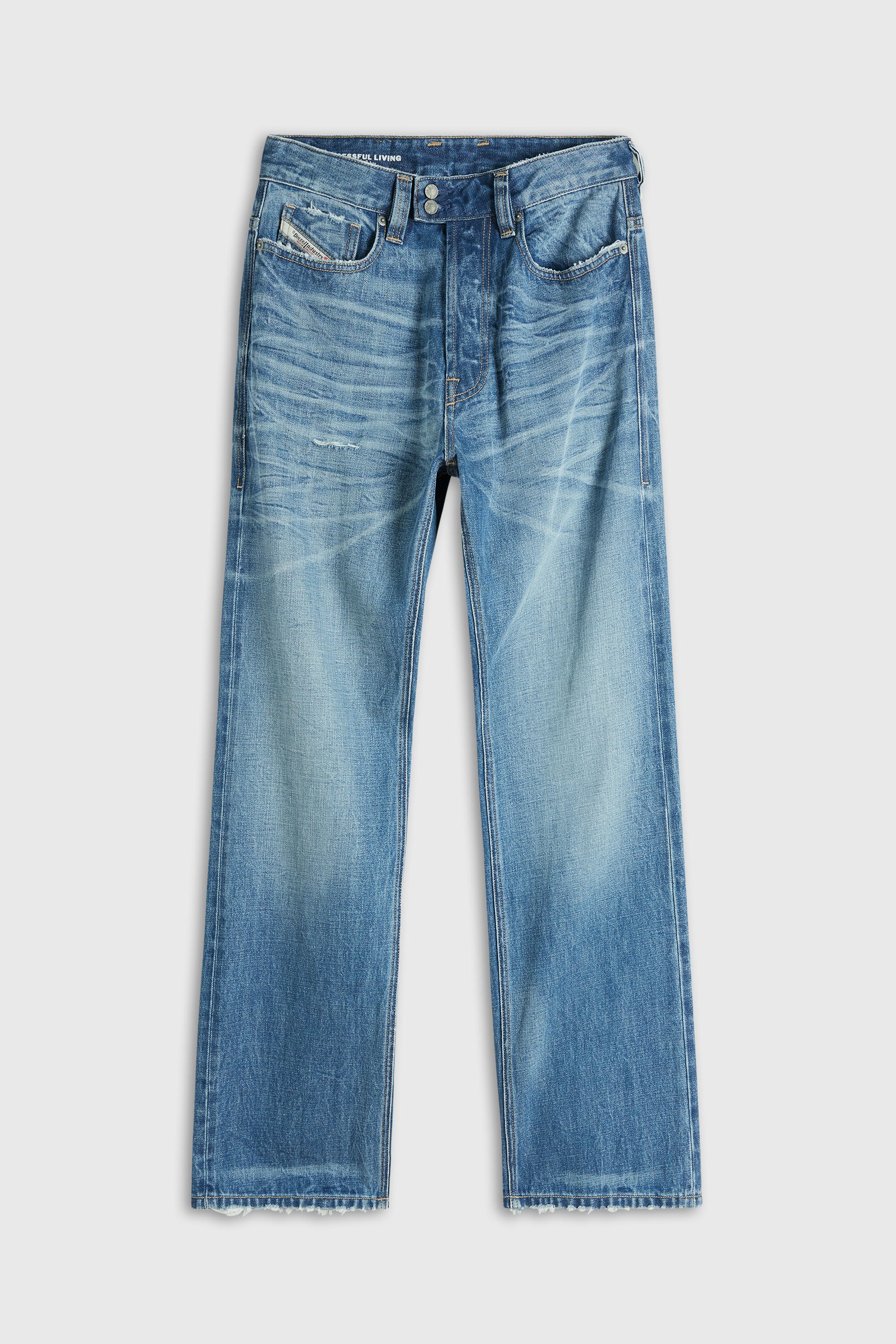 Diesel - Relaxed Jeans 1980 D-Eeper 0DLDC Hombre, Azul medio - 2