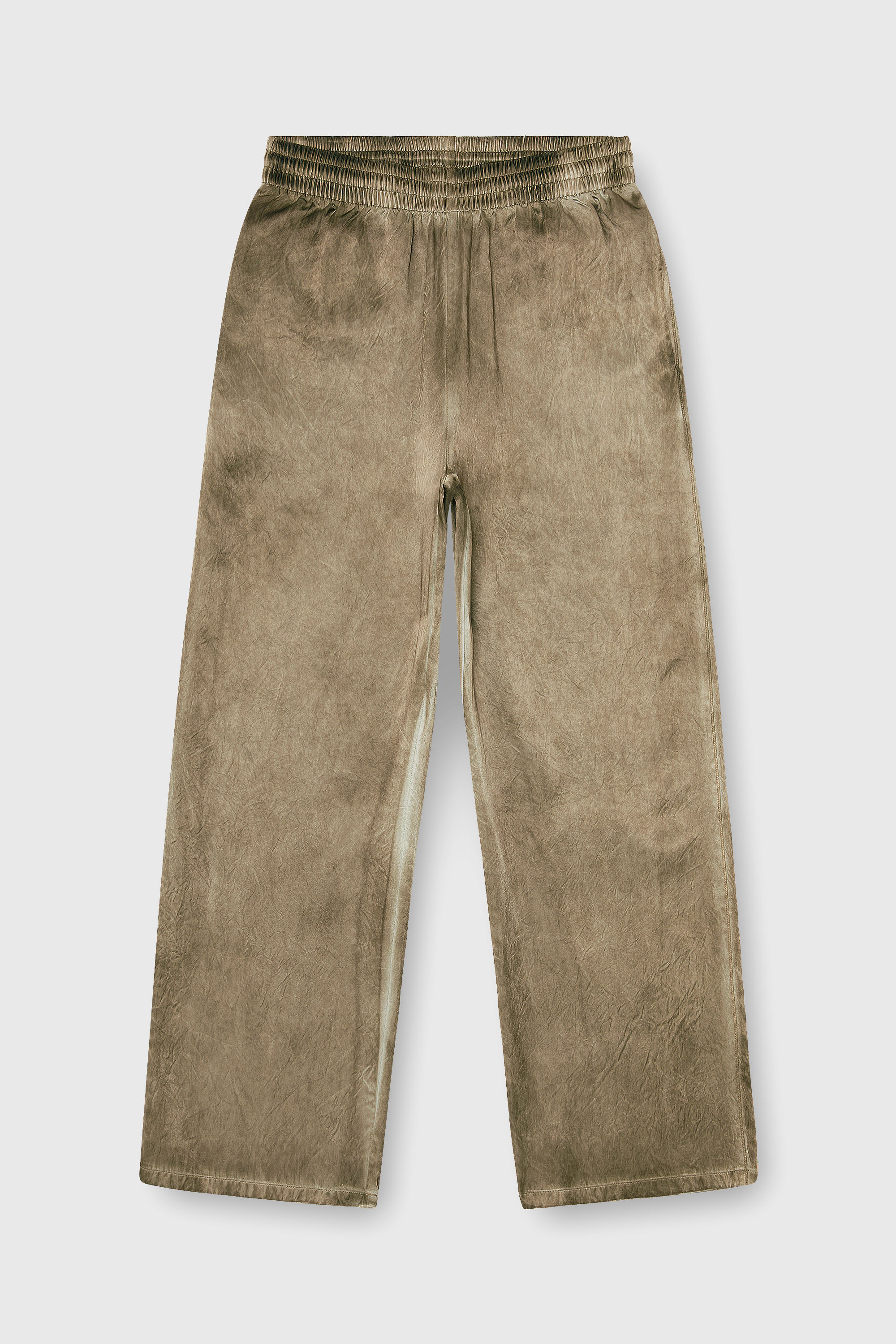 Diesel - P-THECK-AGCT, Pantalones de sat&eacute;n arrugado Hombre in Marr&oacute;n - 2