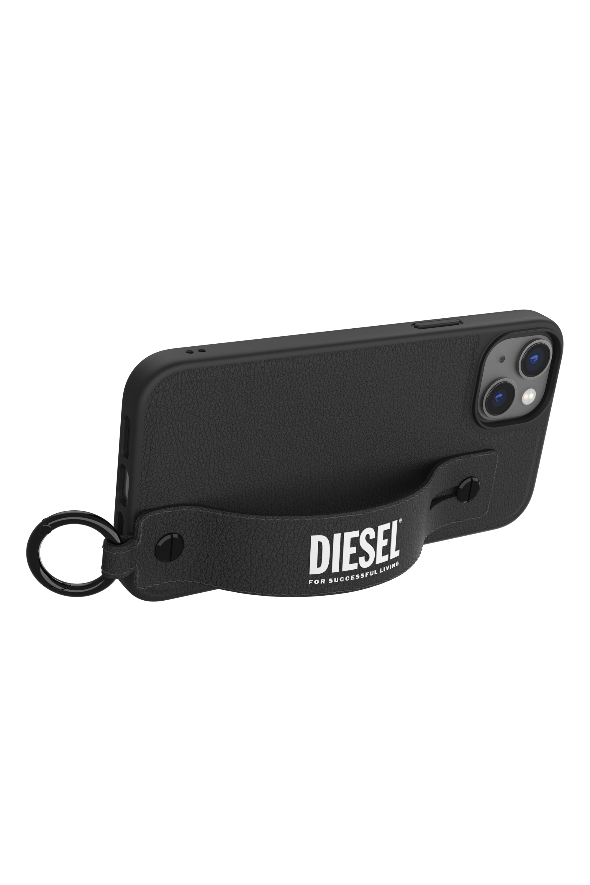 Diesel - 50285 MOULDED CASE, Funda con correa de mano por iPhone 14 Plus Unisex in Negro - 5