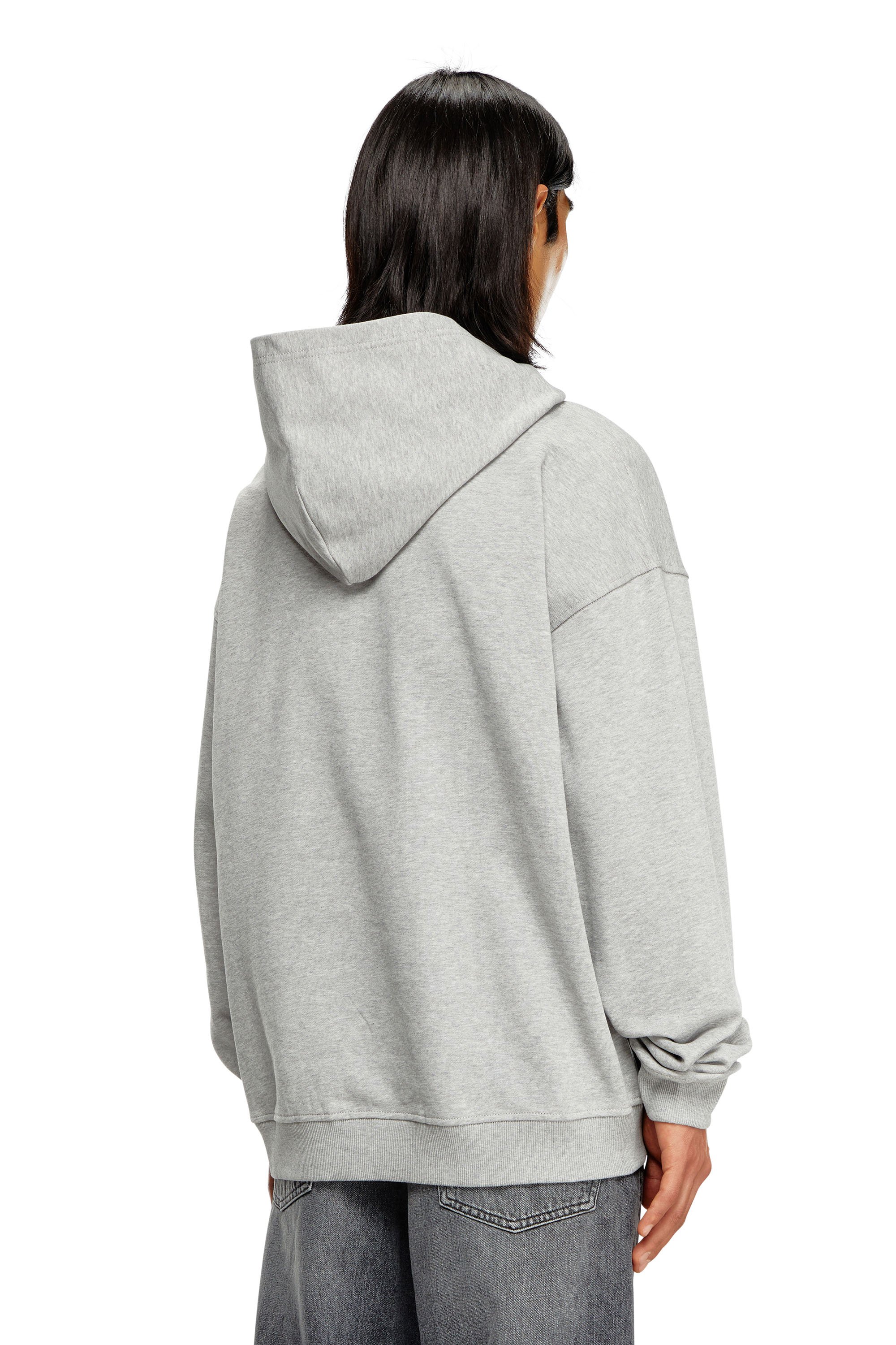 Diesel - S-BOXT-HOOD-D, Sudadera con capucha y parche con el logotipo D Hombre in Gris - 4