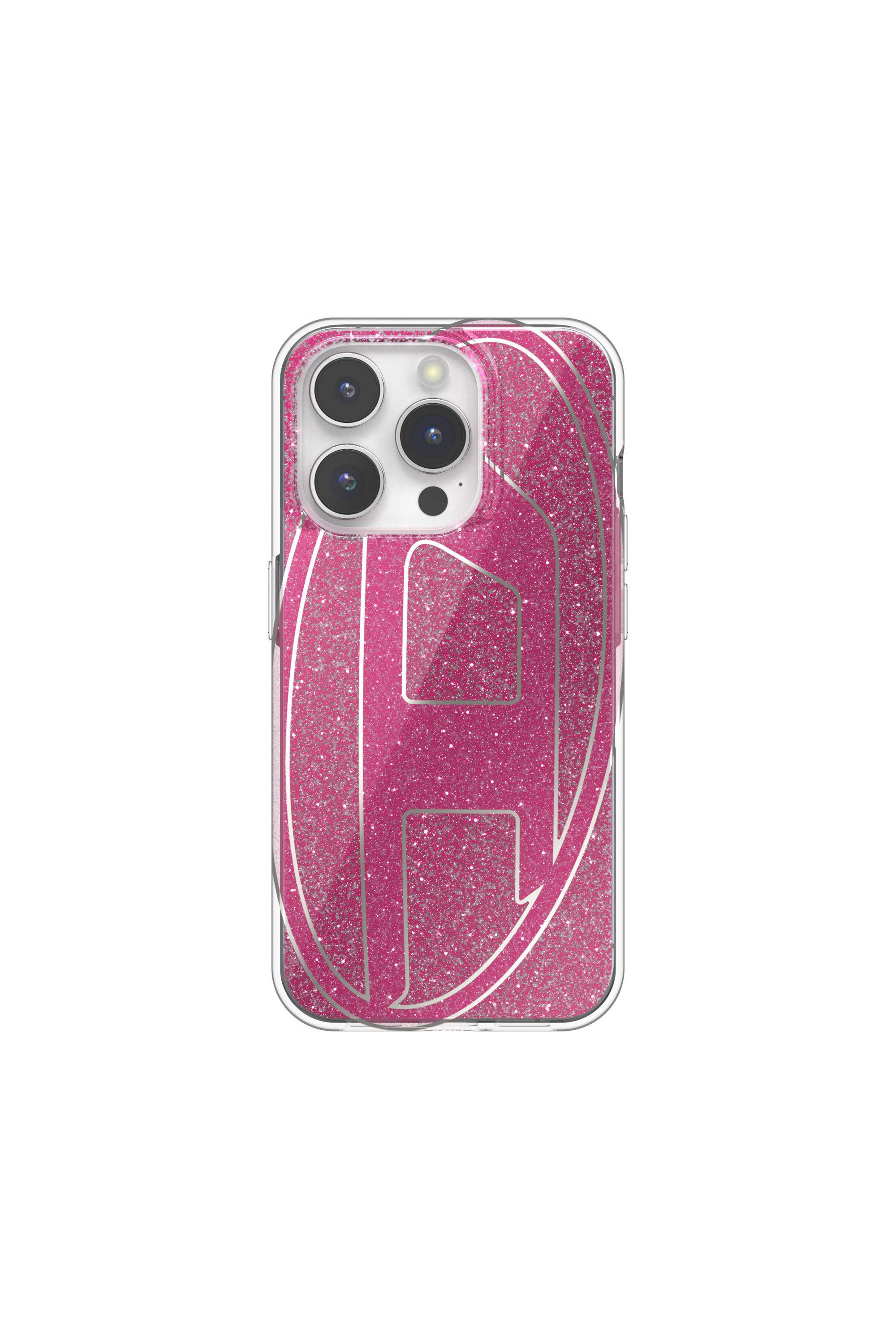 Diesel - 60036 AOP CASE, Funda glitter por iP 15 Pro Unisex in Rosa - 2