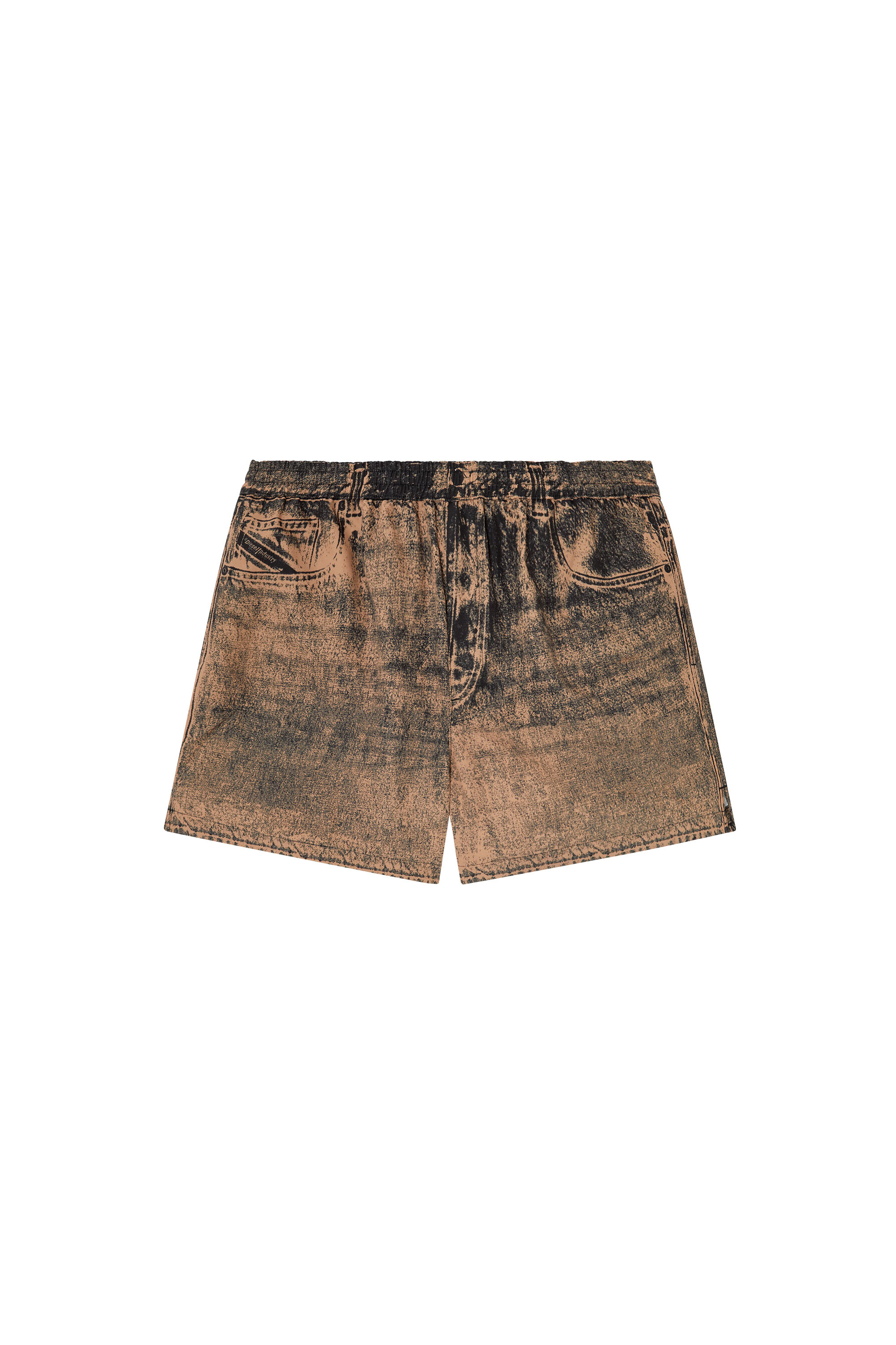 Diesel - KEN-37-DNM, Shorts de baño de longitud media con estampado vaquero Hombre in Multicolor - 4