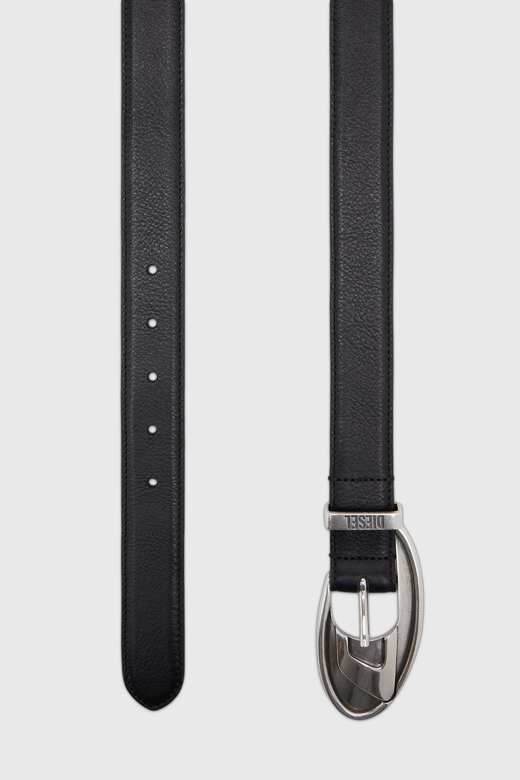 Diesel - B-D ROP 30, Cintur&oacute;n 3 cm de piel bonded Unisex in Negro - 2
