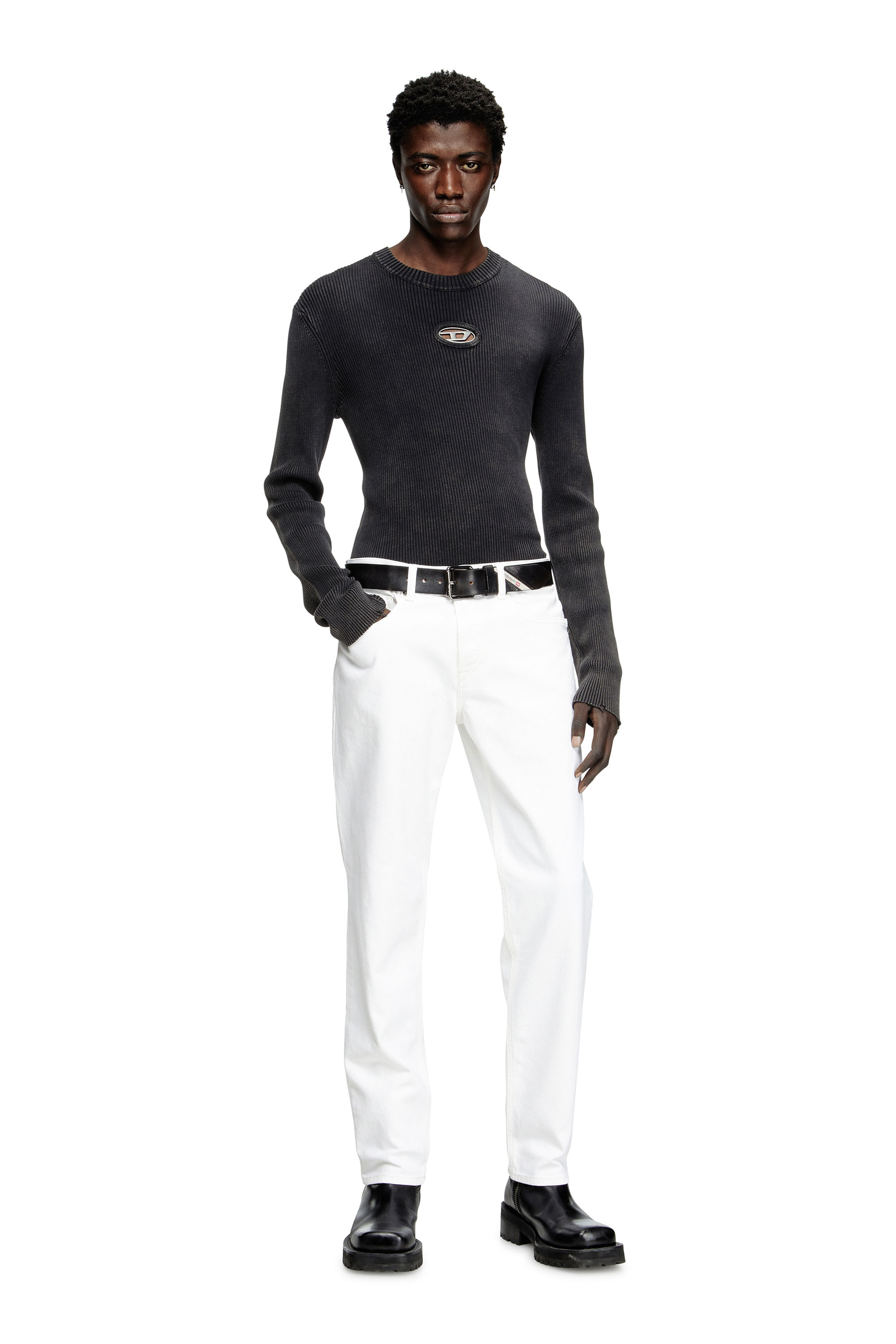 Diesel - Regular Jeans 2023 D-Finitive 09K05 Hombre, Blanco - 1