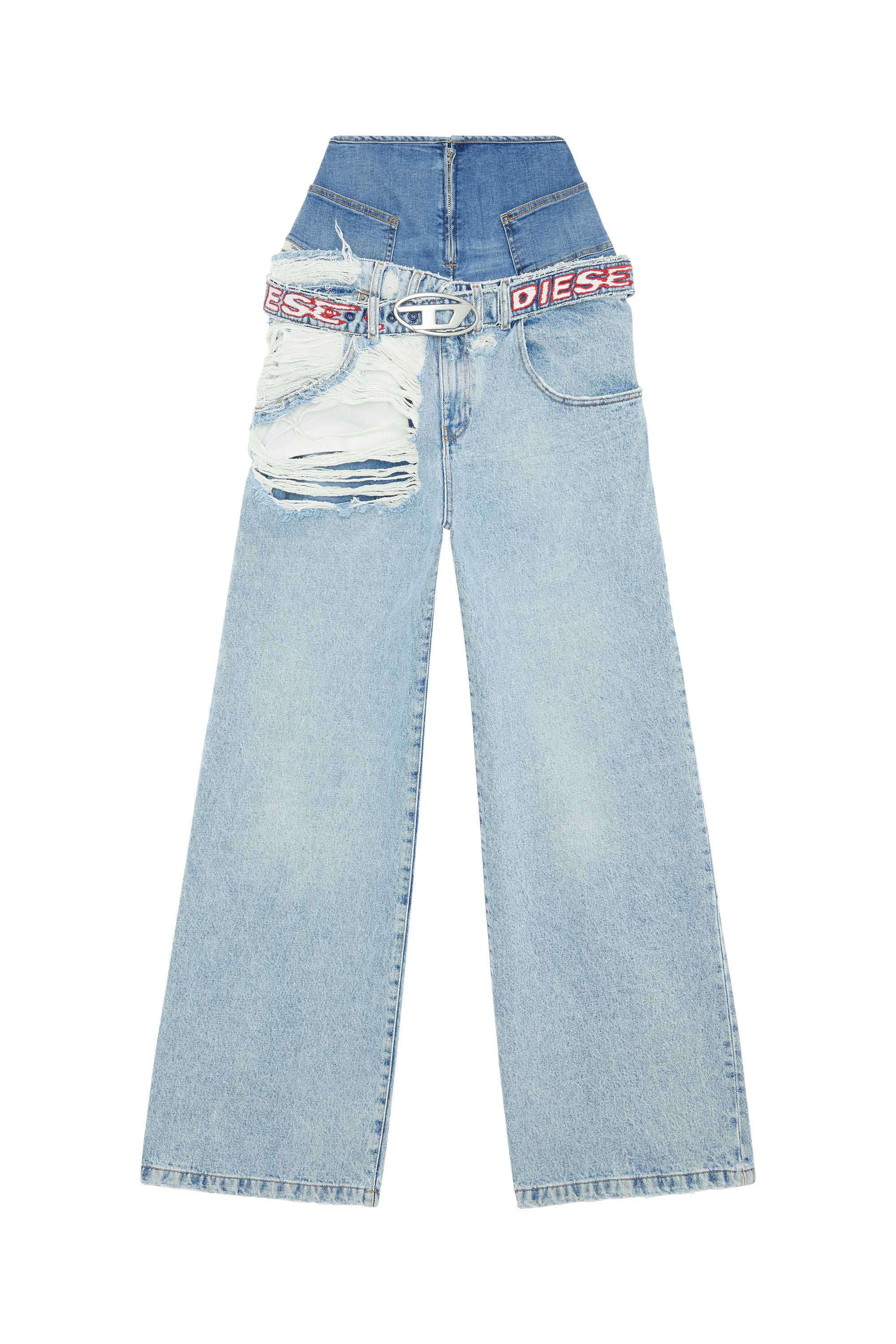 Diesel - D-Illin 0EMAG Boyfriend Jeans, Azul Claro - Image 5