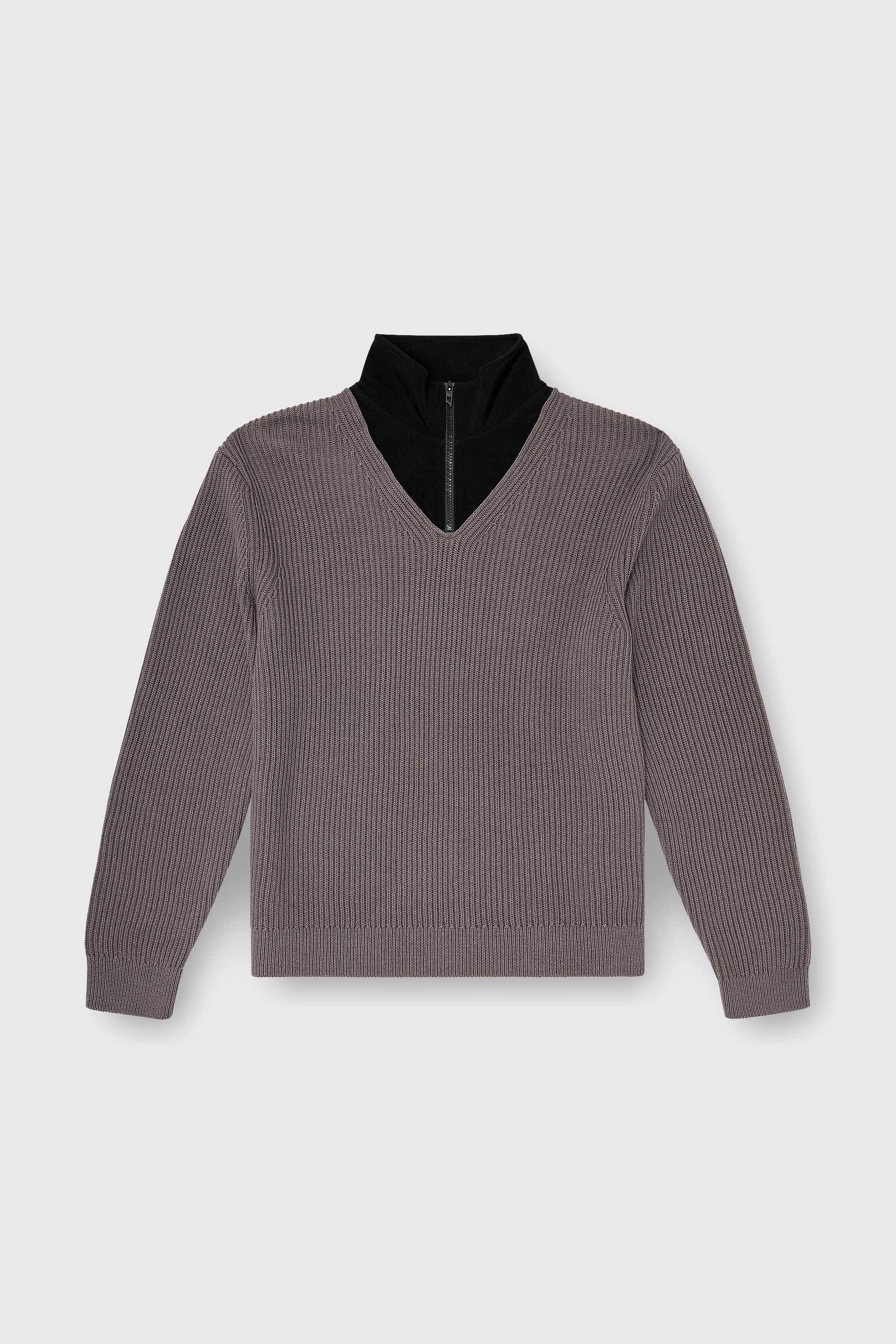Diesel - K-MAMU, Jersey con media cremallera y cuello superpuesto Hombre in Multicolor - 2