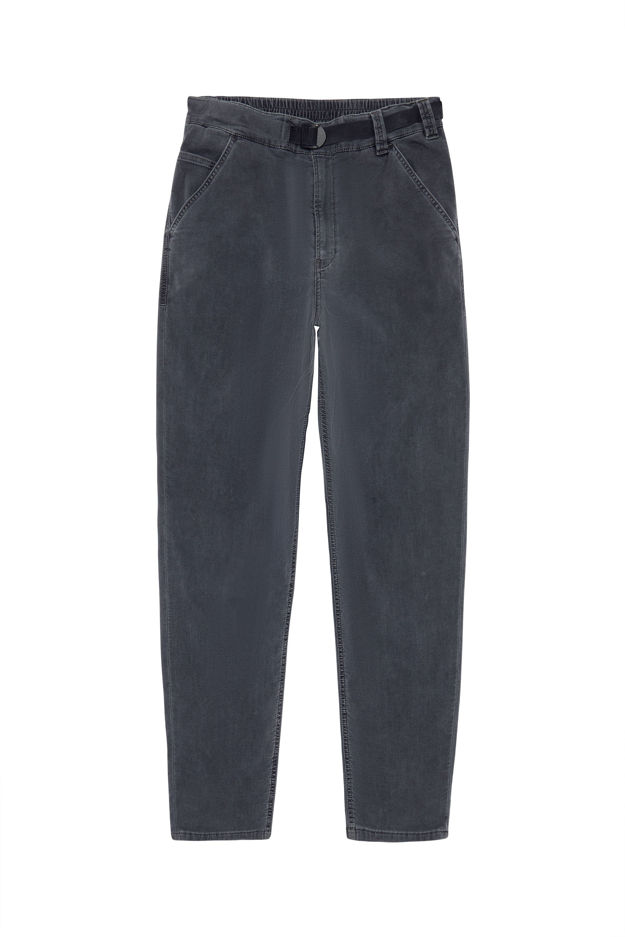 Diesel - Krooley JoggJeans® 069ZH Tapered, Negro/Gris oscuro - Image 6