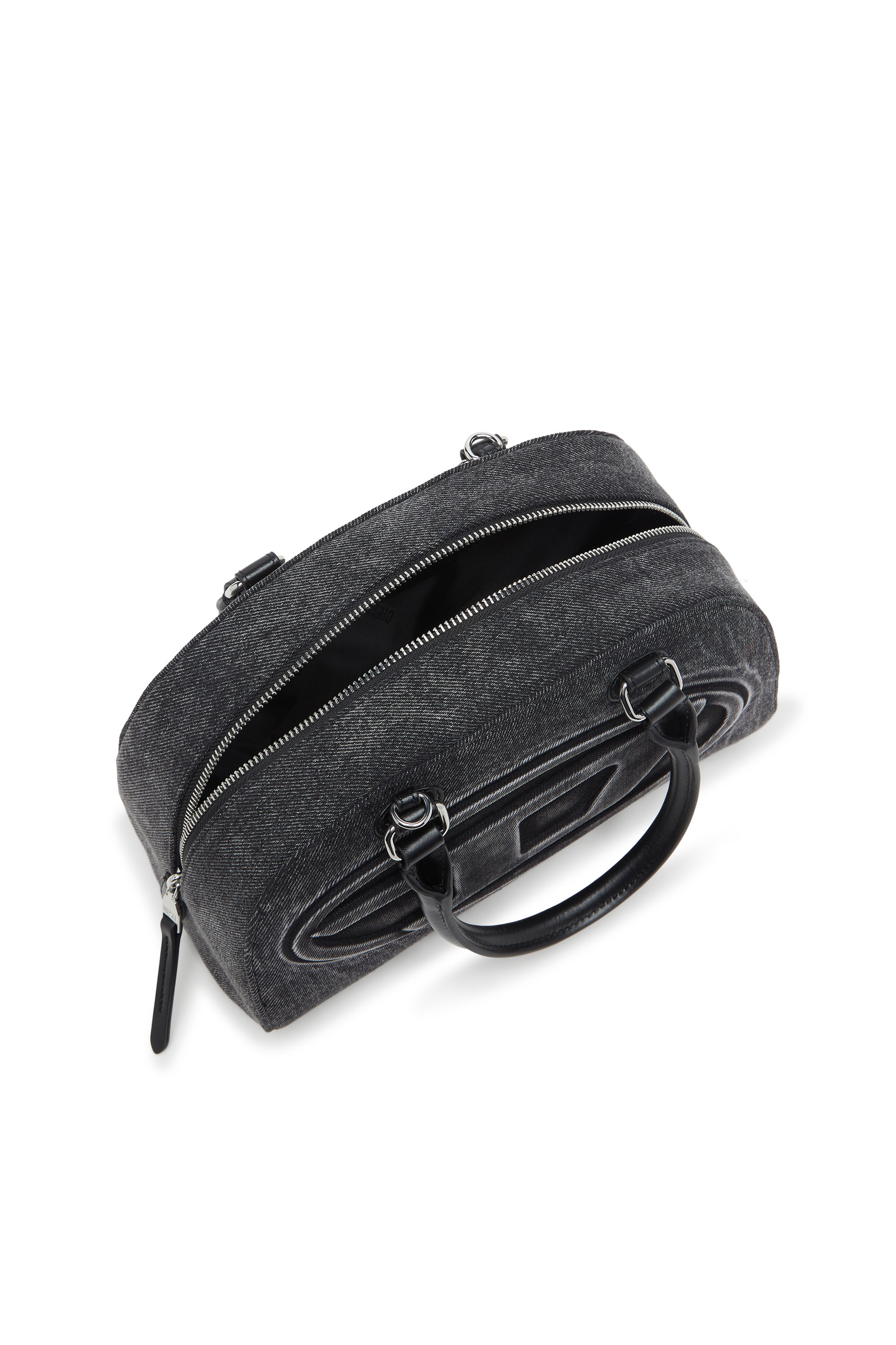 Diesel - 1DR DOME TOP HANDLE, 1DR Dome-Bolso tipo bowling en denim lavado Mujer in ToBeDefined - 3