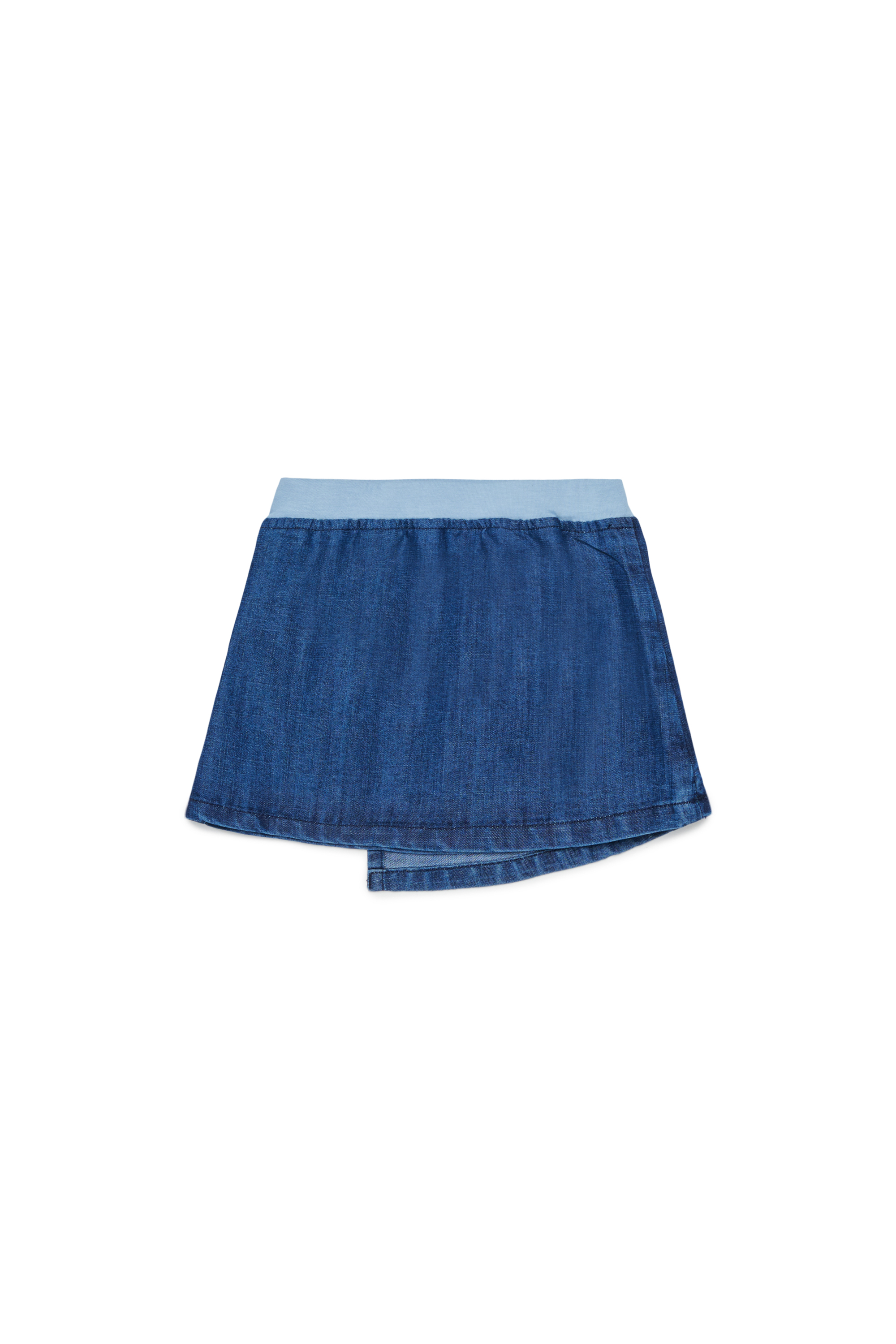 Diesel - GLINIMB, Falda efecto envolvente en denim Mujer in Azul marino - 2