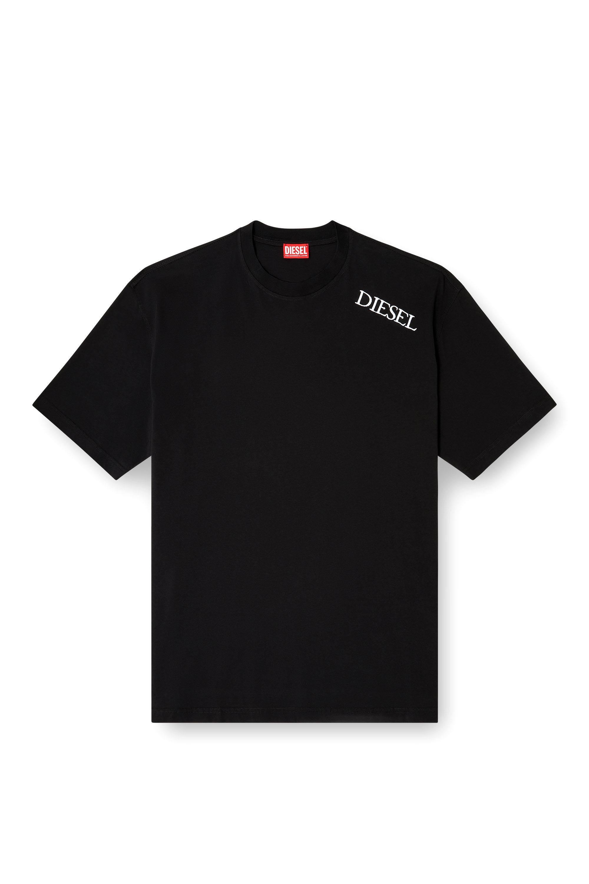 Diesel - T-BOGGY-T5, Man's Loose fit t-shirt with graphic print and logo in Black - 2