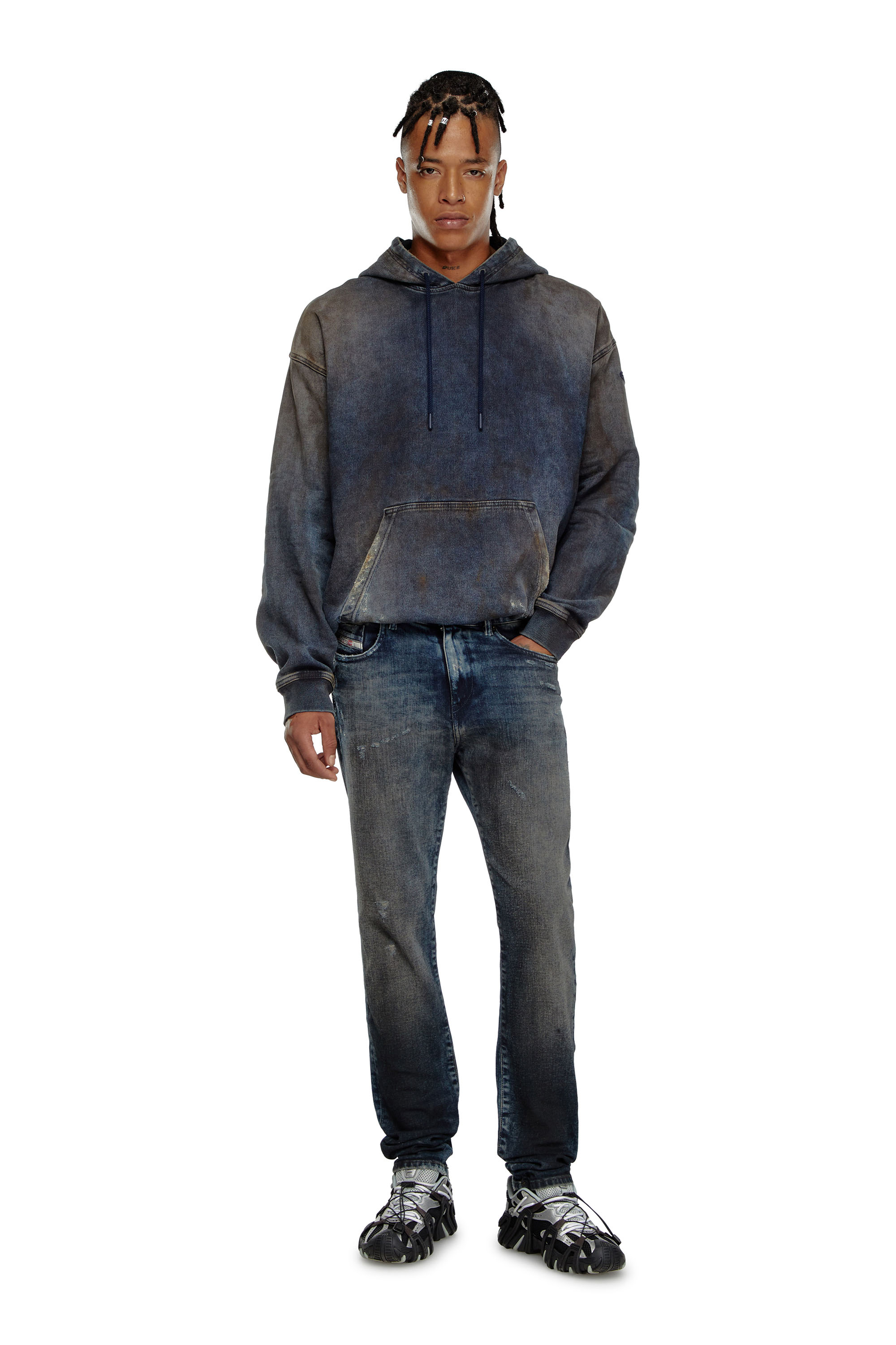 Diesel - Hombre Slim Jeans 2019 D-Strukt 09H54, Azul Oscuro - Image 1