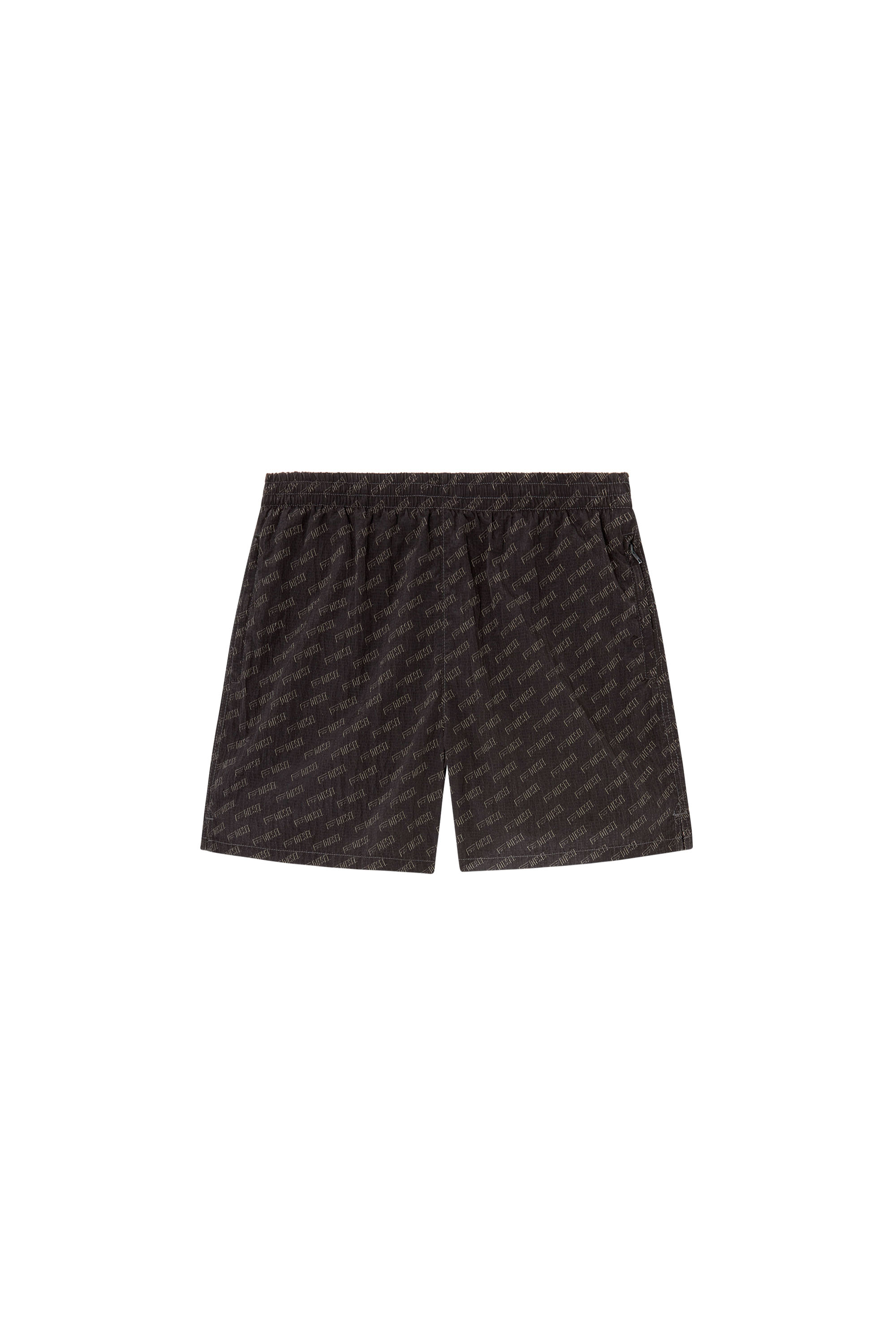 Diesel - DANIEL-41-MONO-UTLT, Shorts de baño de longitud media con logotipo all-over Hombre in Negro - 4