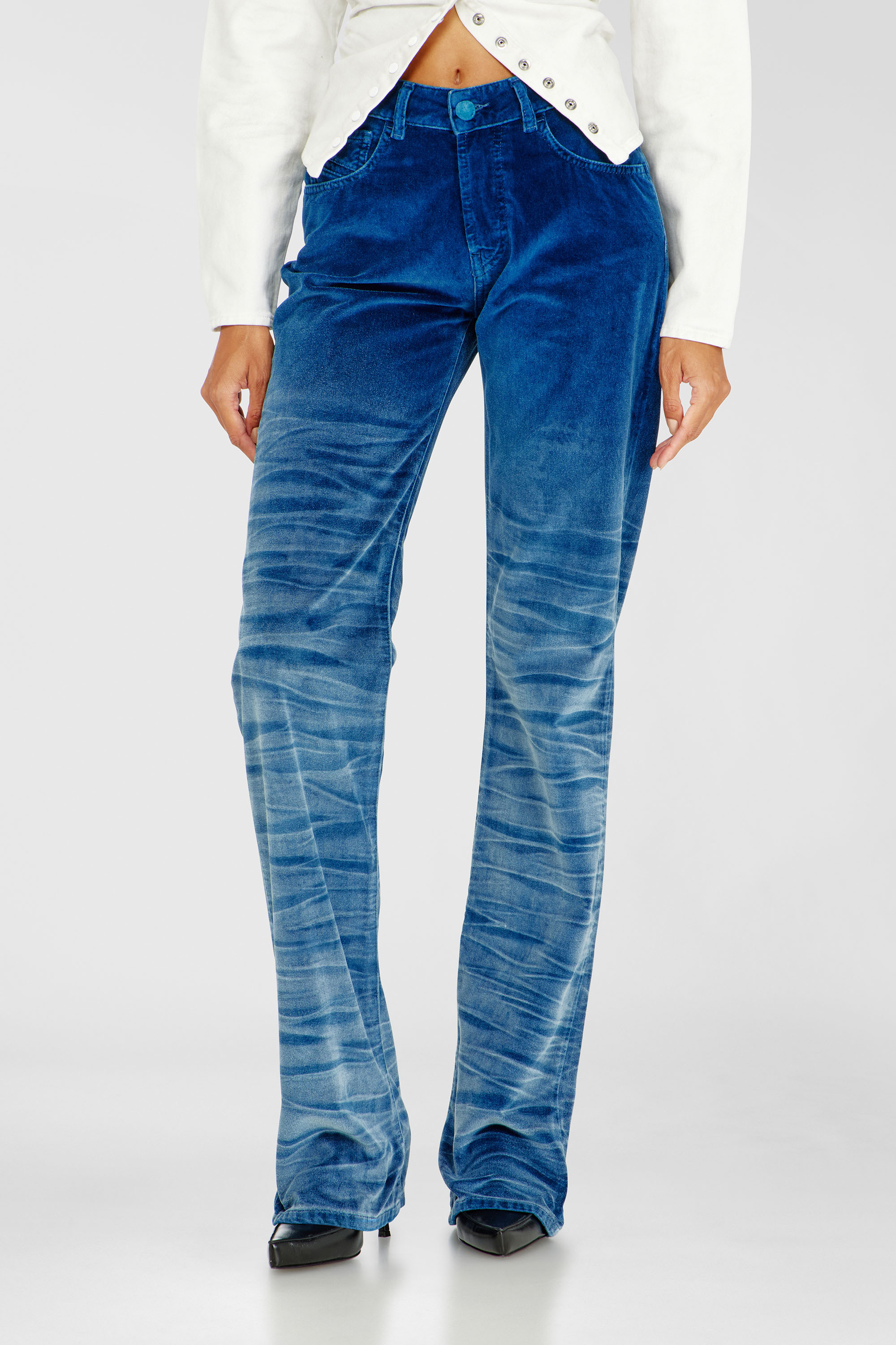 Diesel - Regular Jeans D-Lie 003PF Mujer, Azul Oscuro - 1