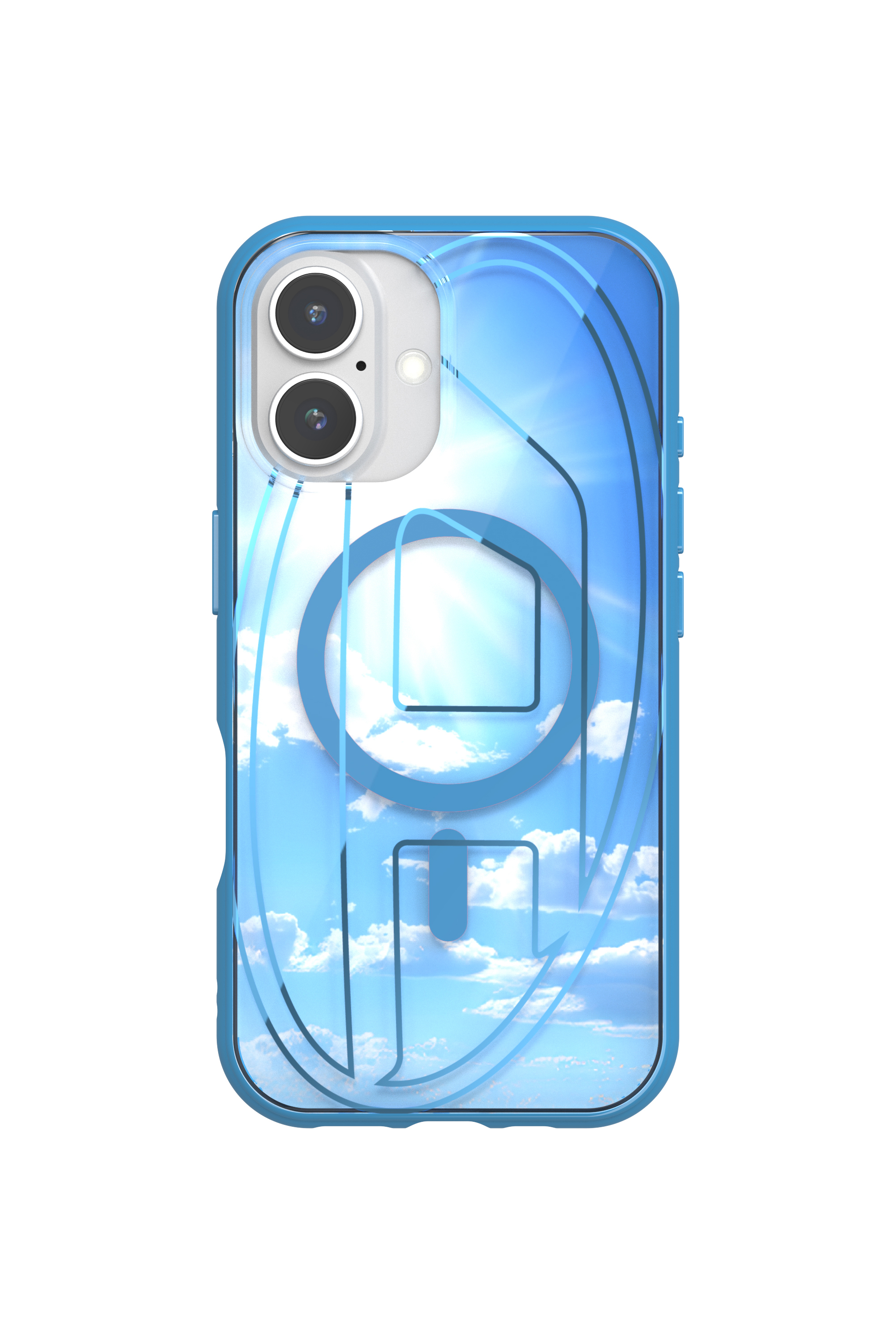 Diesel - 60252 AOP CASE, Funda Oval D con MagSafe iPhone 16 Unisex in Azul marino - 4