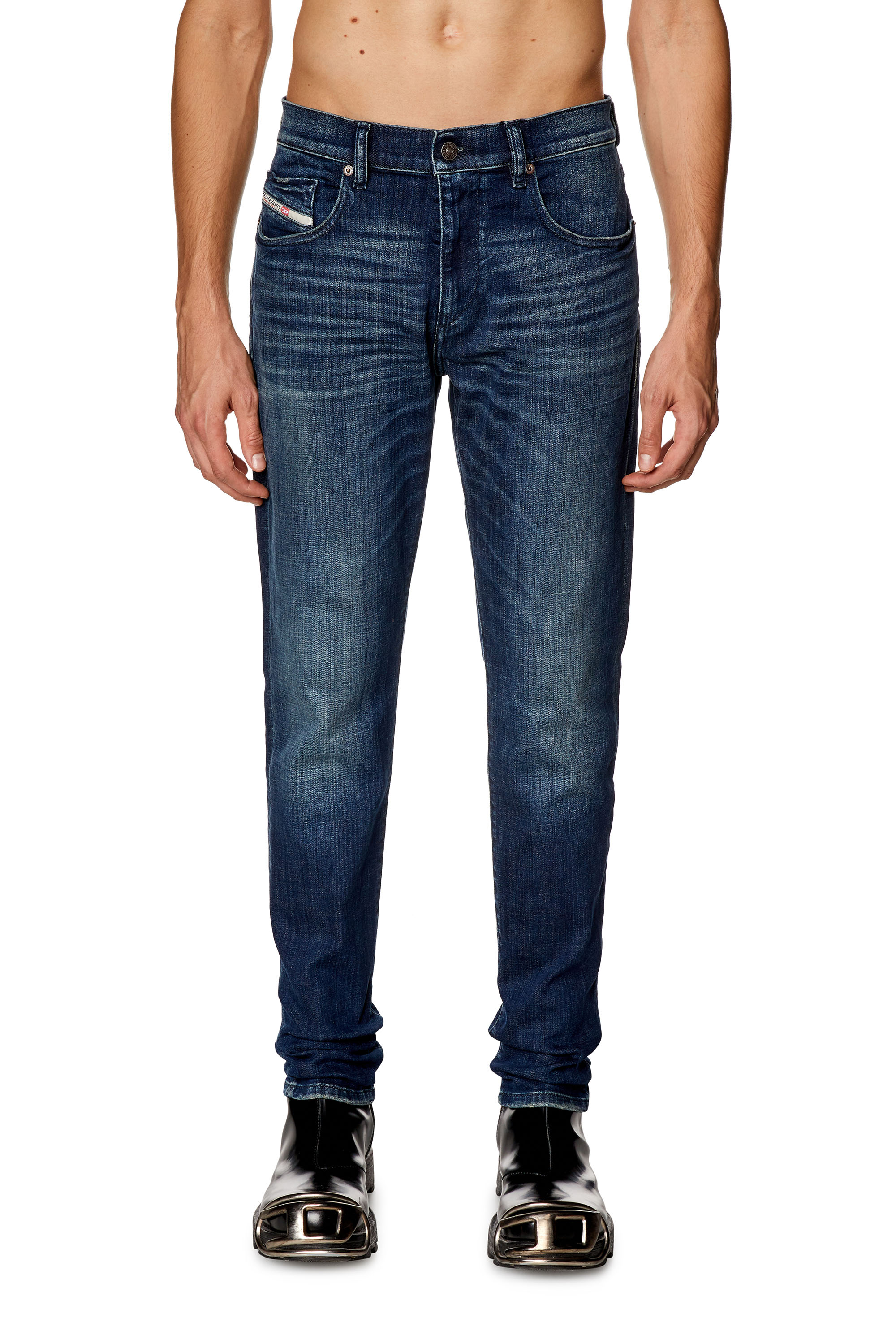 Diesel - Slim Jeans 2019 D-Strukt 09H35, Azul Oscuro - Image 1