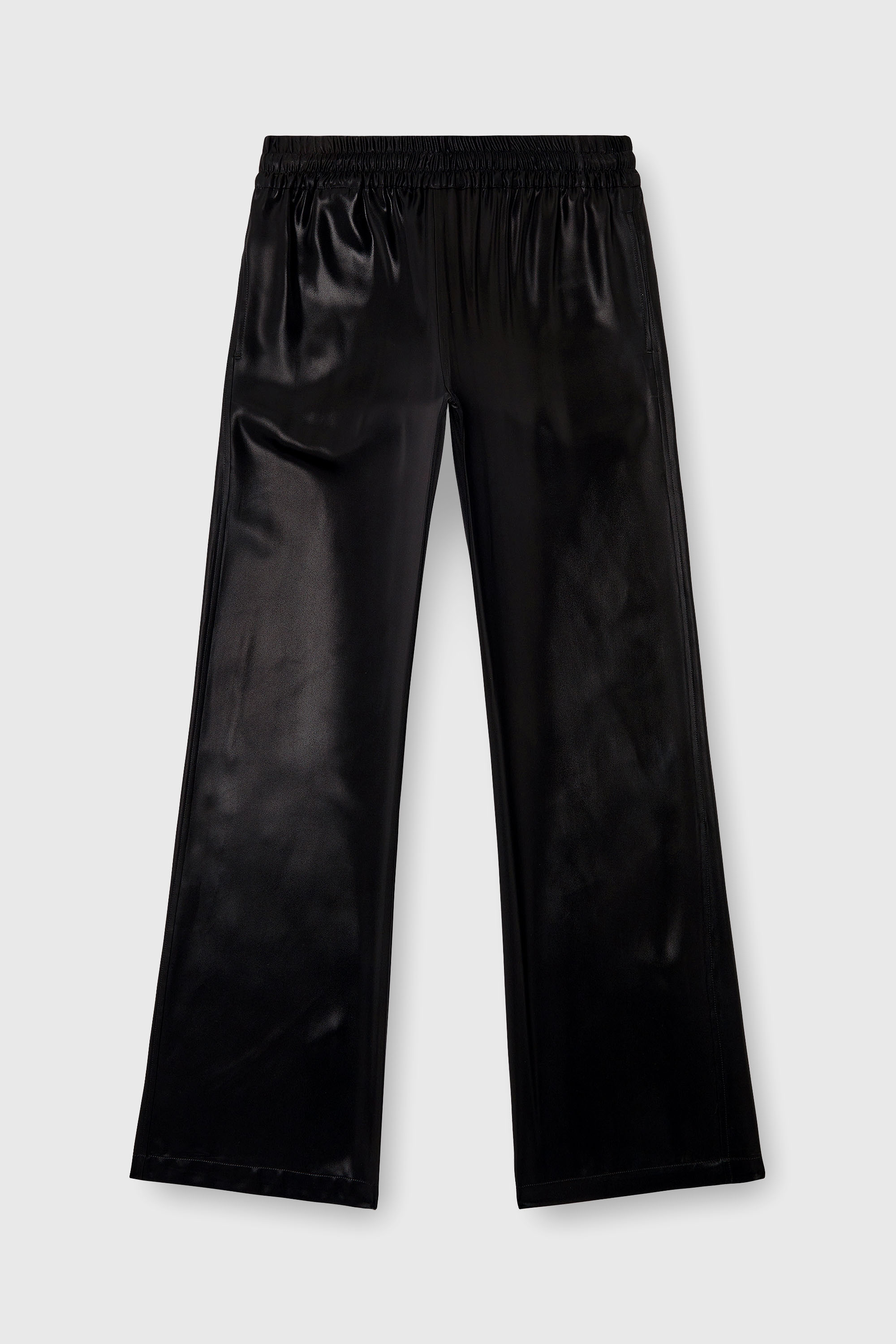 Diesel - P-DREYER-C-WN-Q1, Pantalones deportivos de sat&eacute;n Mujer in Negro - 2