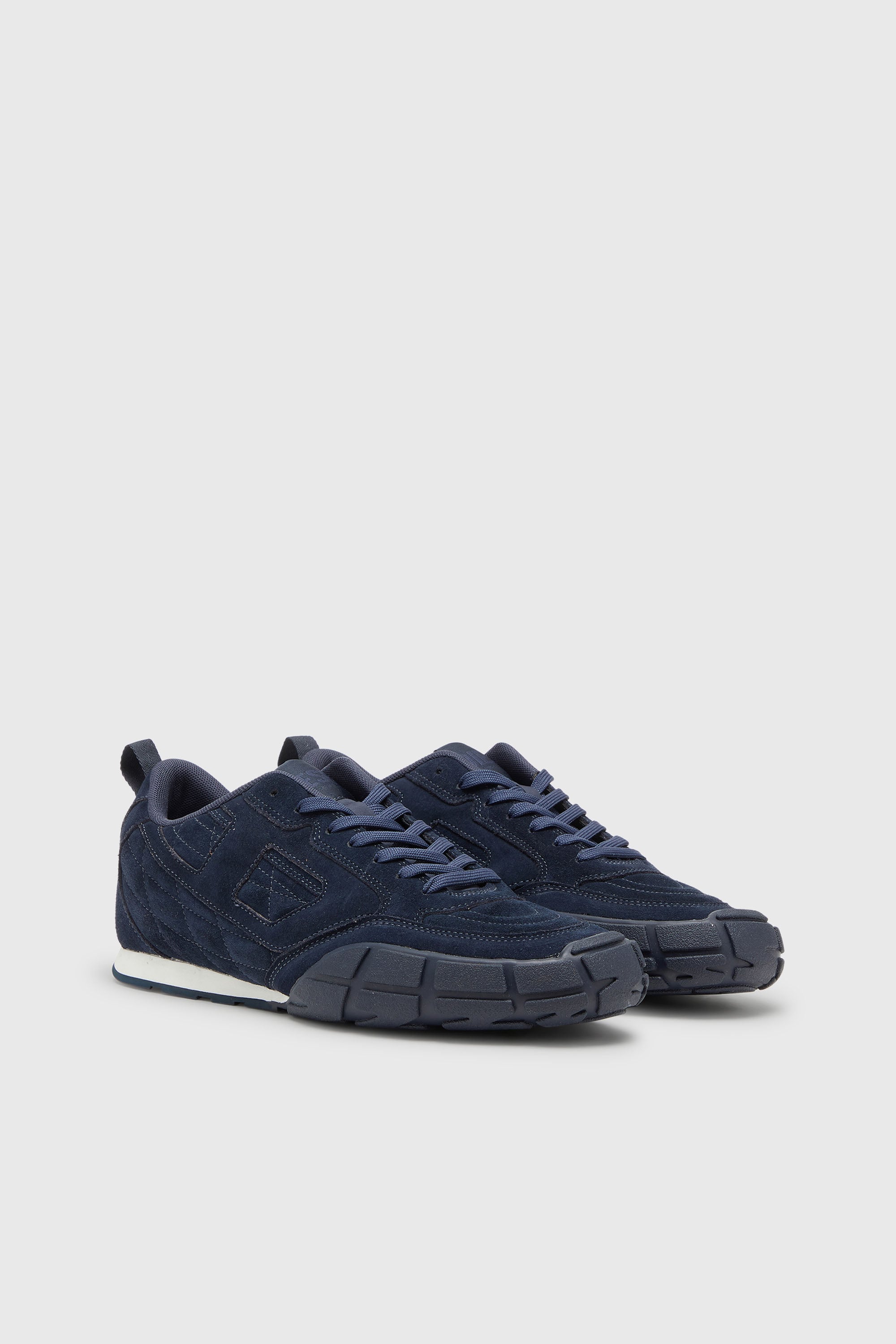 Diesel - S-PAGODHA LOW, S-Pagodha-Zapatillas de gamuza acolchada con dise&ntilde;o Hombre in Azul marino - 2