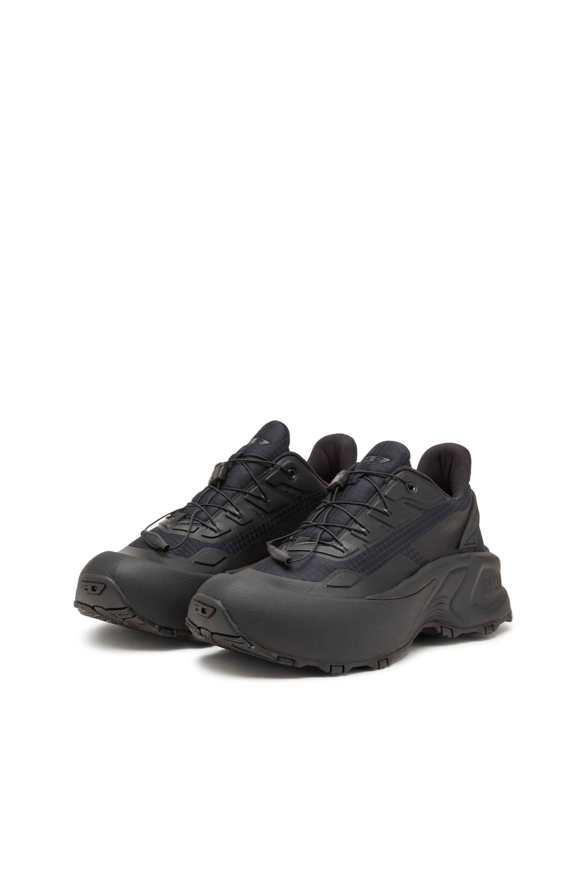 Diesel - D-CAGE RUNNER, D-Cage Runner-Deportivas de ripstop con ribetes de poliuretano termoplástico Hombre in Negro - 10