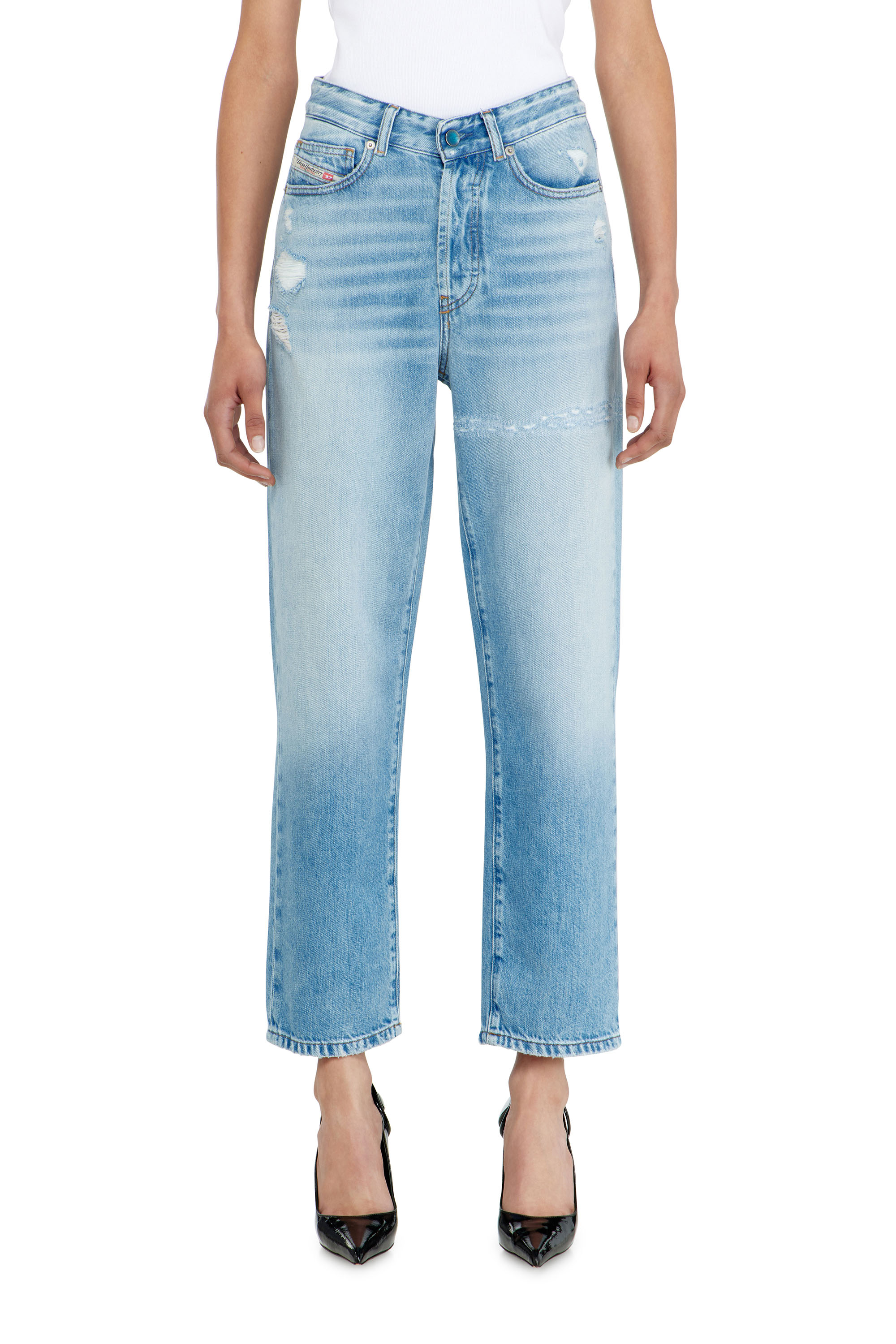 Diesel - Regular Jeans 1981 D-Went 09P49 Mujer, Azul Claro - 4