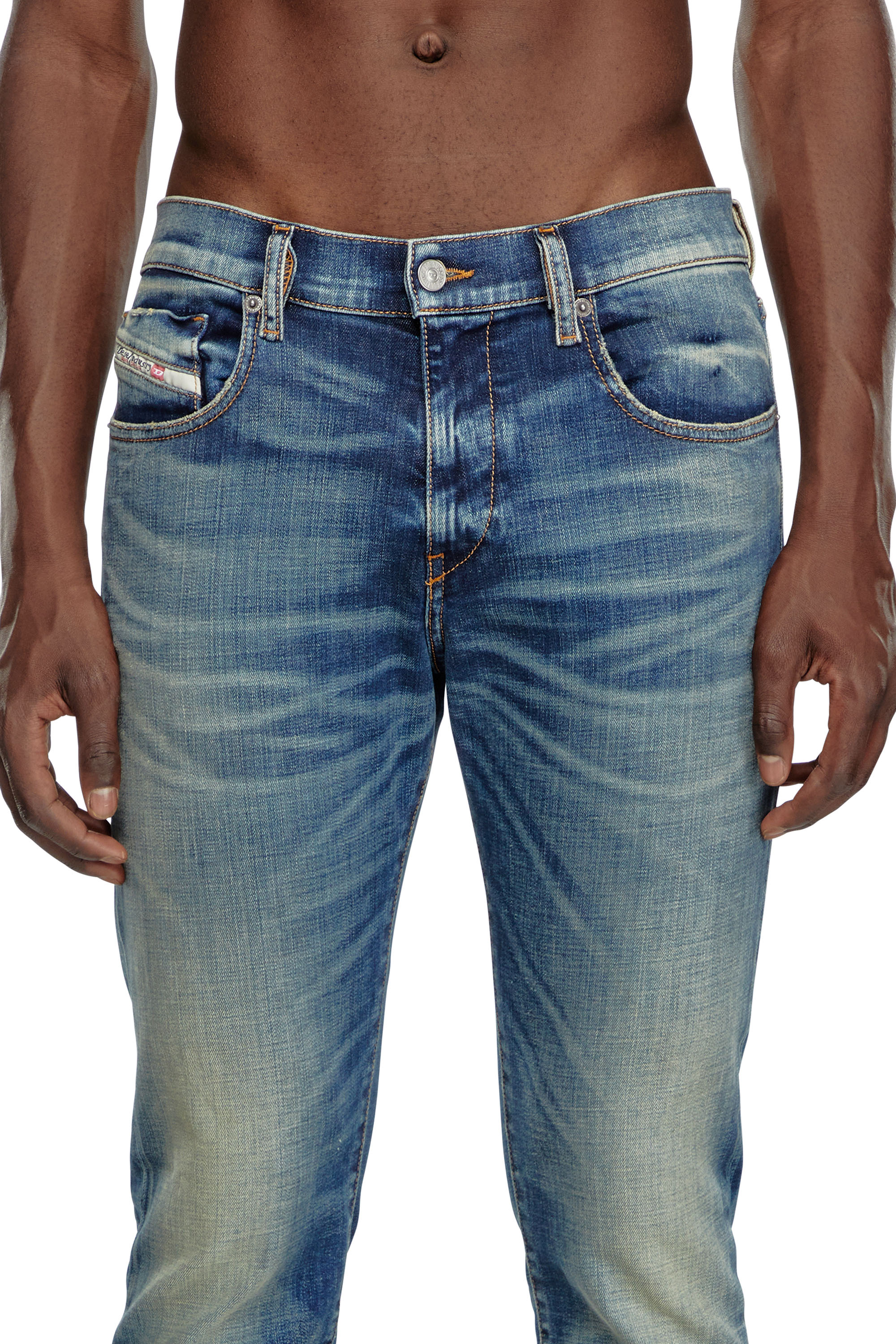 Diesel - Slim Jeans 2019 D-Strukt 09J50, Hombre Slim Jeans - 2019 D-Strukt in Azul marino - Image 5