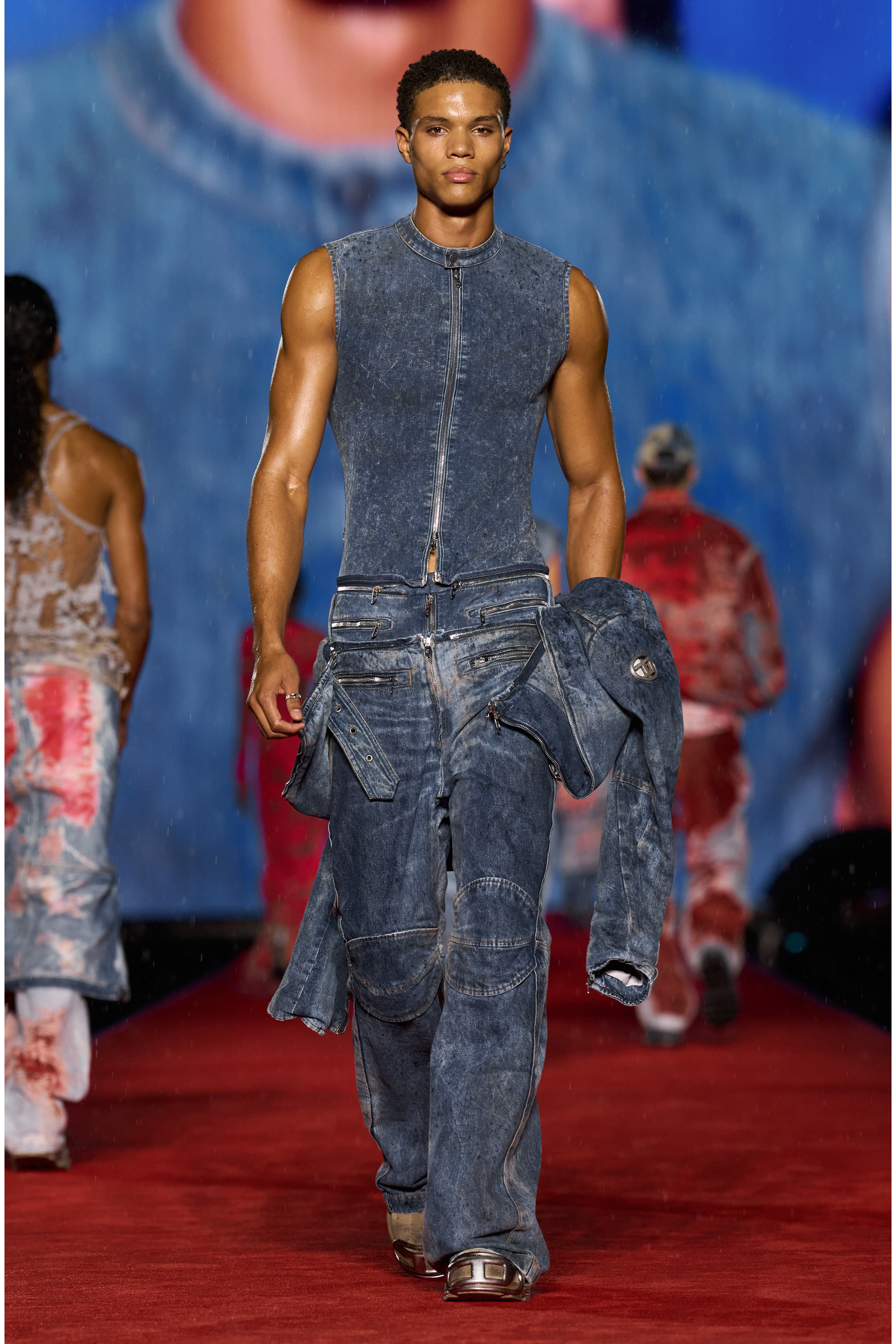 Diesel - Straight Jeans D-Gen 0PGAX, Hombre Straight Jeans - D-Gen in Azul marino - Image 5
