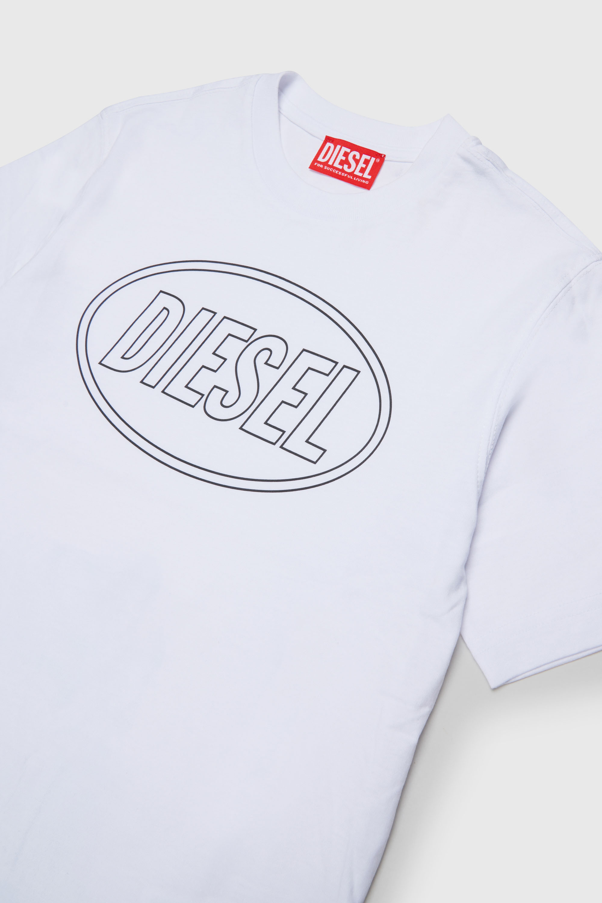 Diesel - TCIRCLE OVER, Camiseta de algod&oacute;n con estampado Diesel Hombre in Blanco - 3