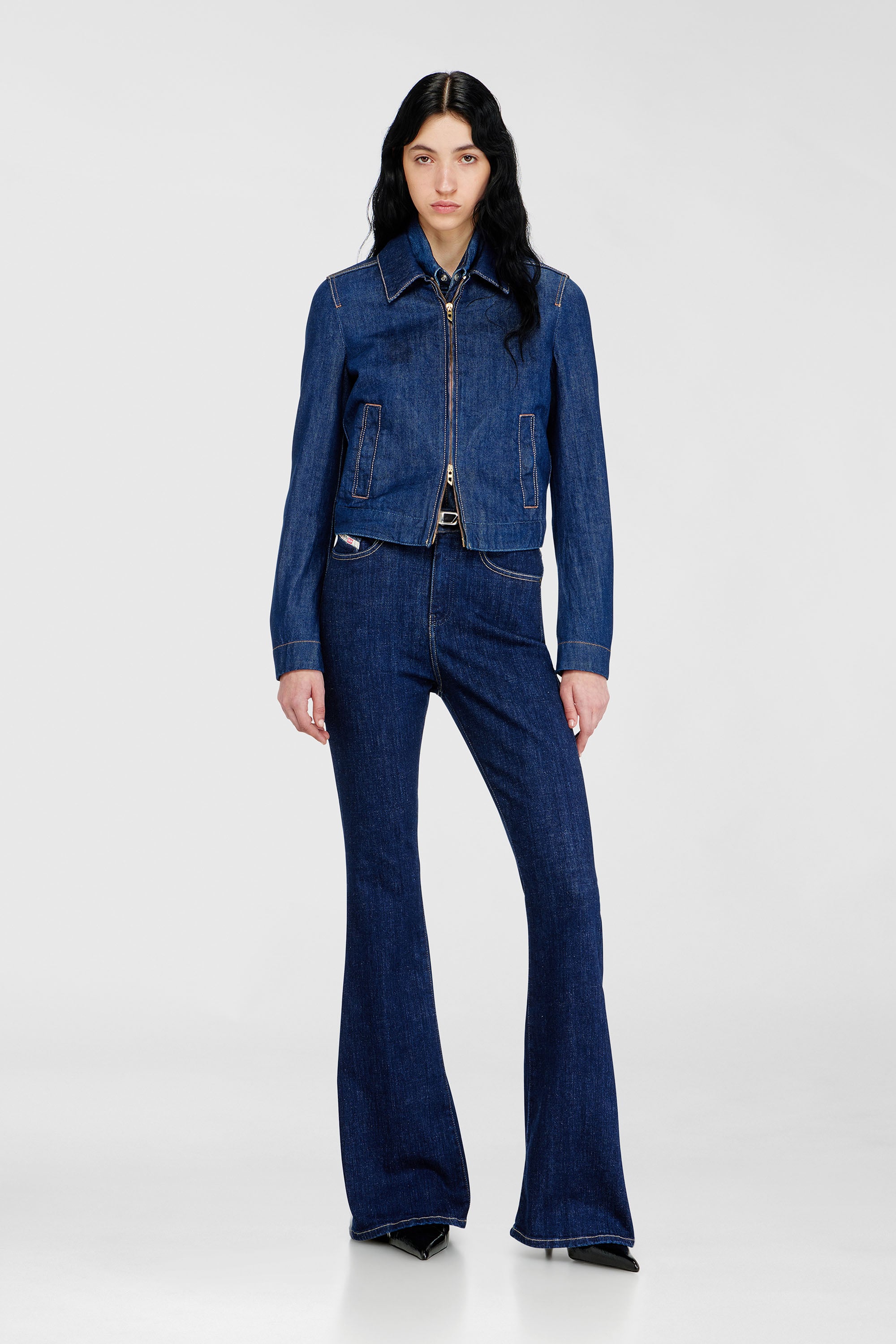 Diesel - Bootcut Jeans 1973 D-Partt 09Q03 Mujer, Azul Oscuro - 1