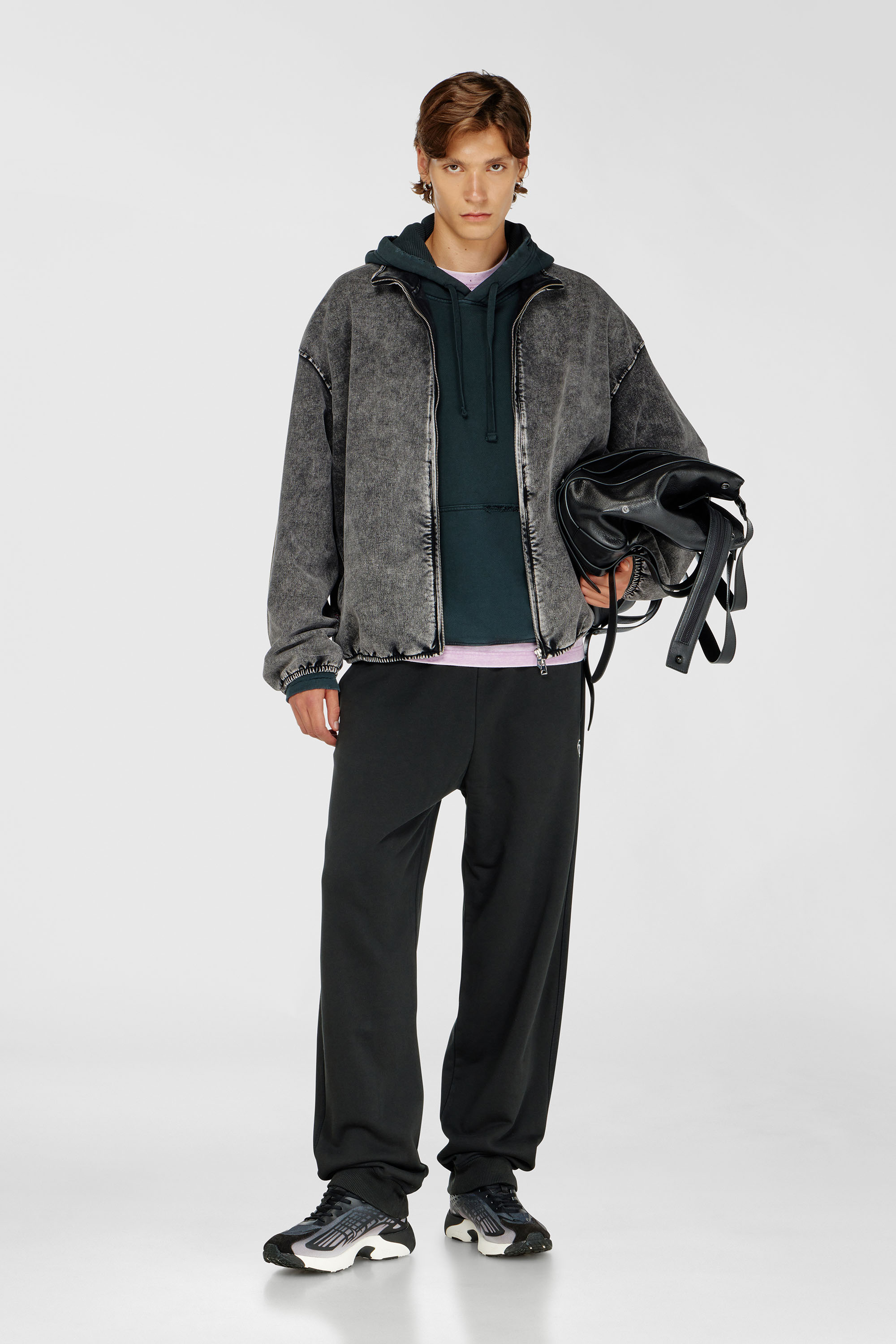 Diesel - P-MARKY-IOD, Pantalones de algod&oacute;n con Oval D met&aacute;lico Hombre in Negro - 1