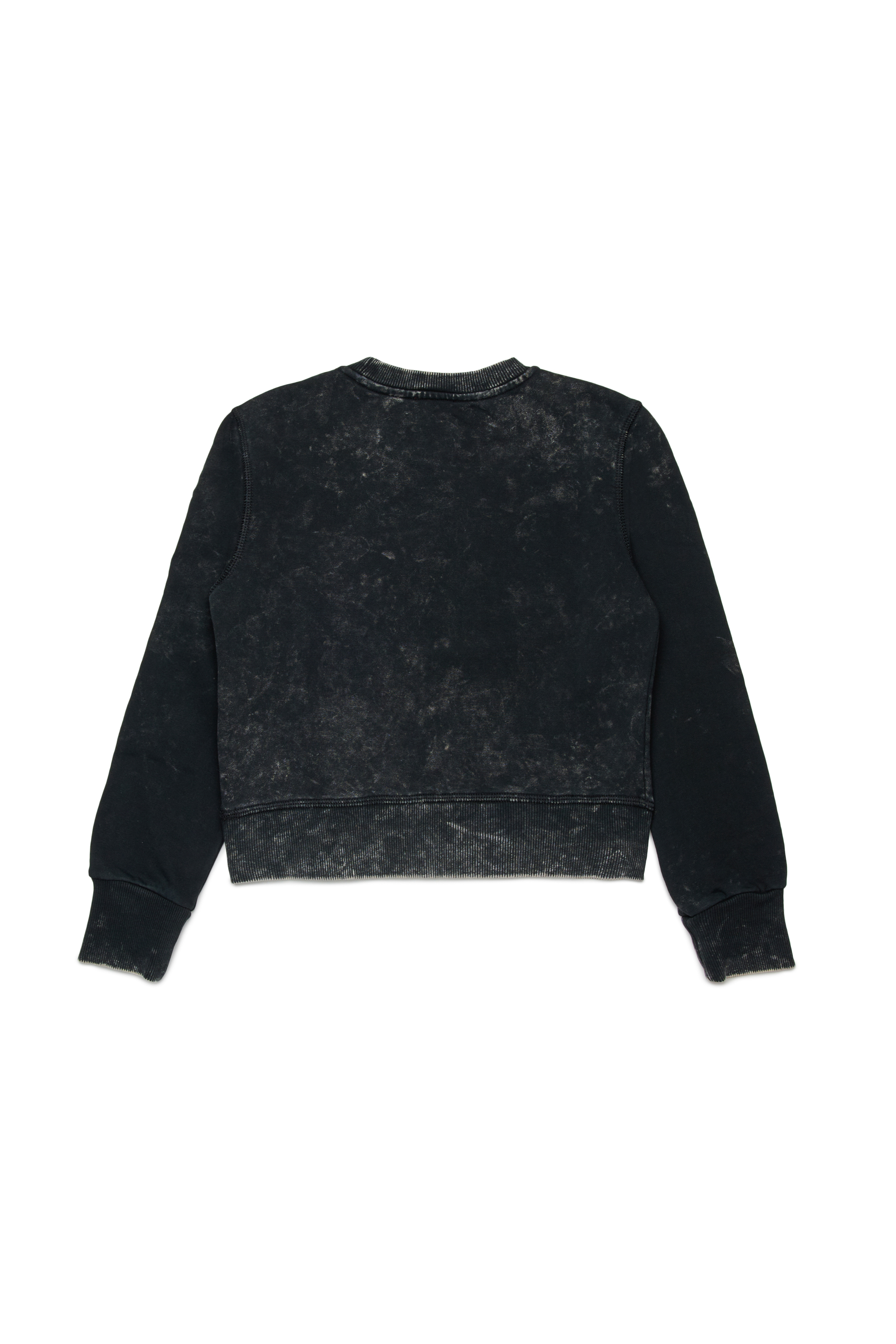 Diesel - SLACCY, Sudadera de algodón con logotipo frontal Mujer in Negro - 2