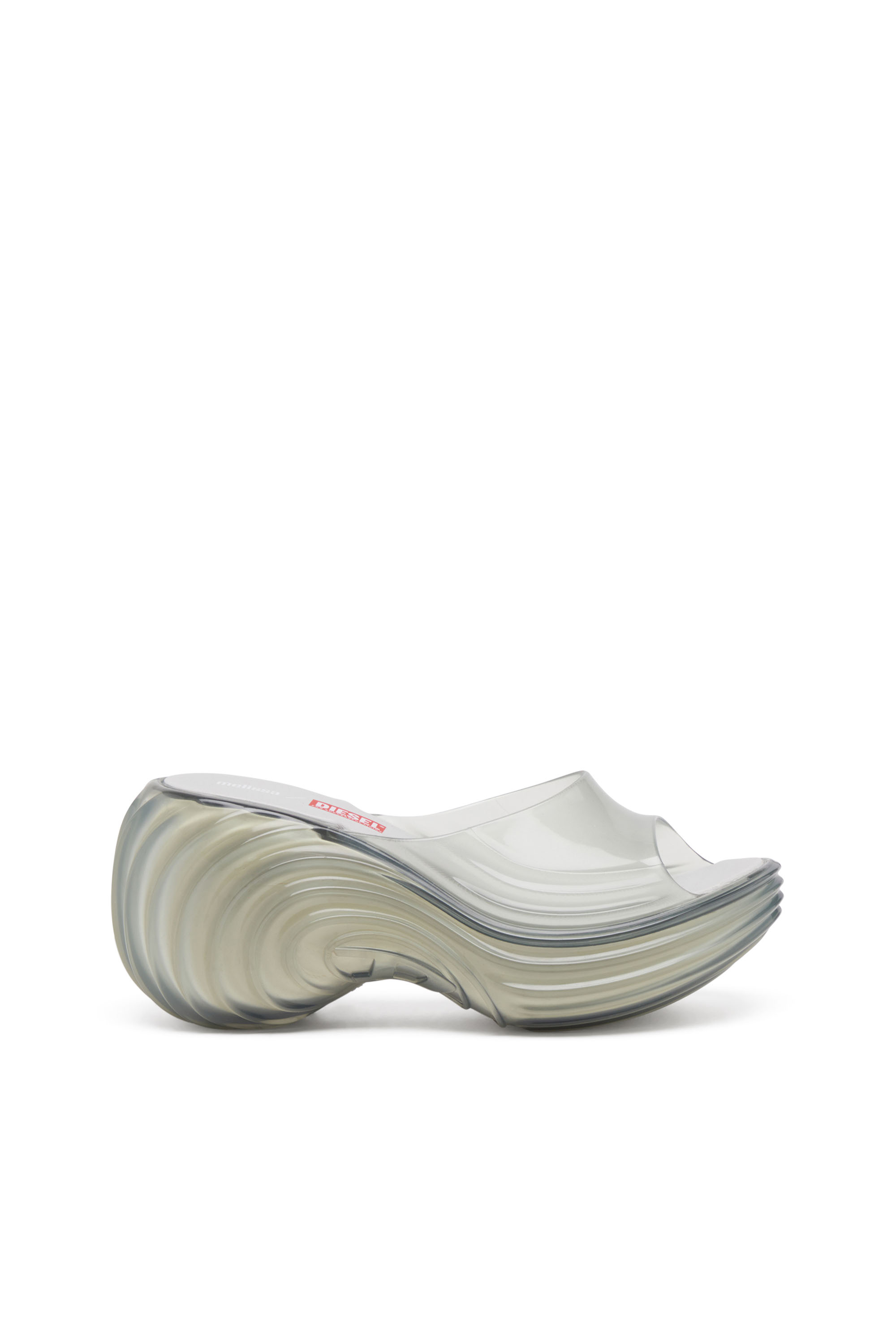 Diesel - MELISSA QUANTUM PLATFORM, Zueco de plataforma en Melflex® Mujer in Gris - 1