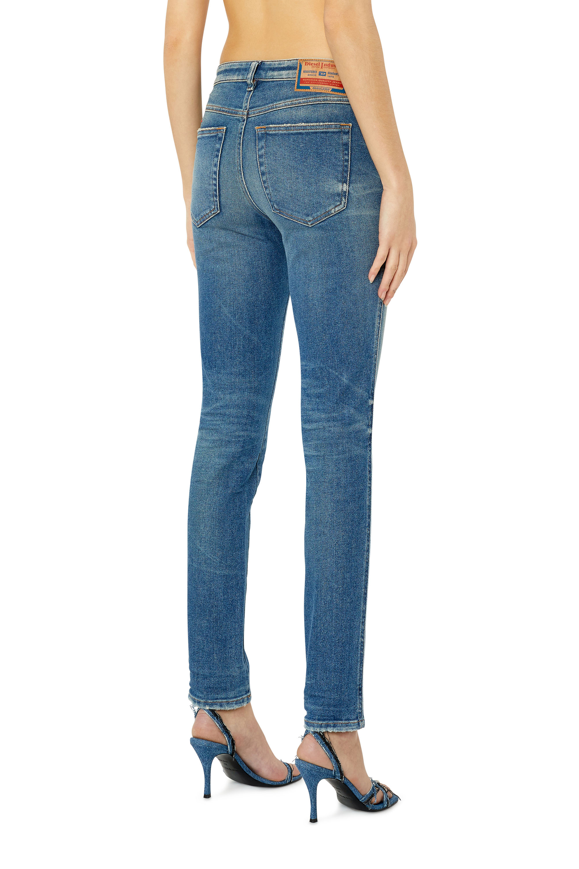 Diesel - 2015 BABHILA 09E88 Skinny Jeans, Azul medio - Image 2