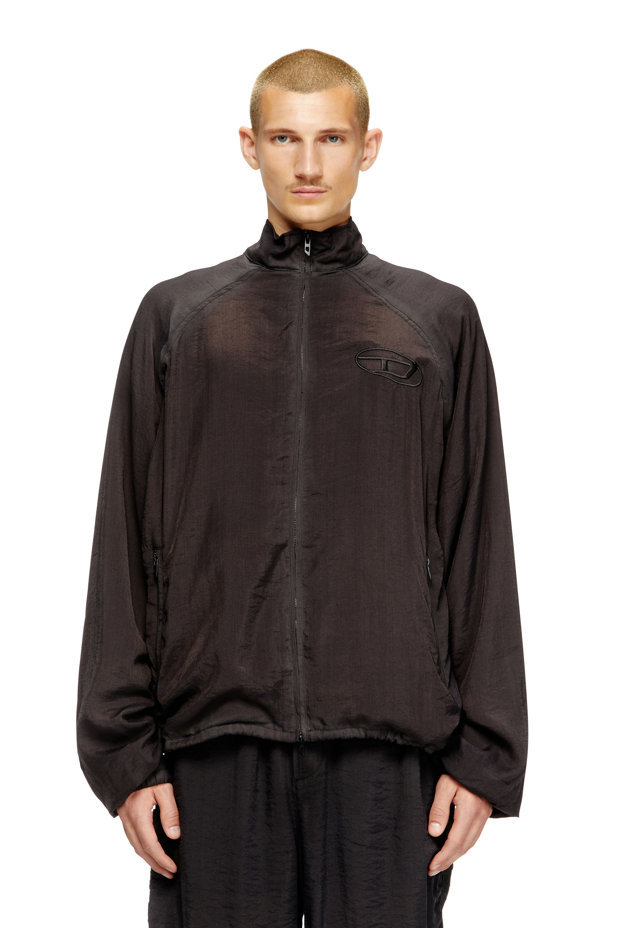 Diesel - J-HENRI-SOUVENIR, Chaqueta deportiva bordada conmemorativa Hombre in Gris - 1