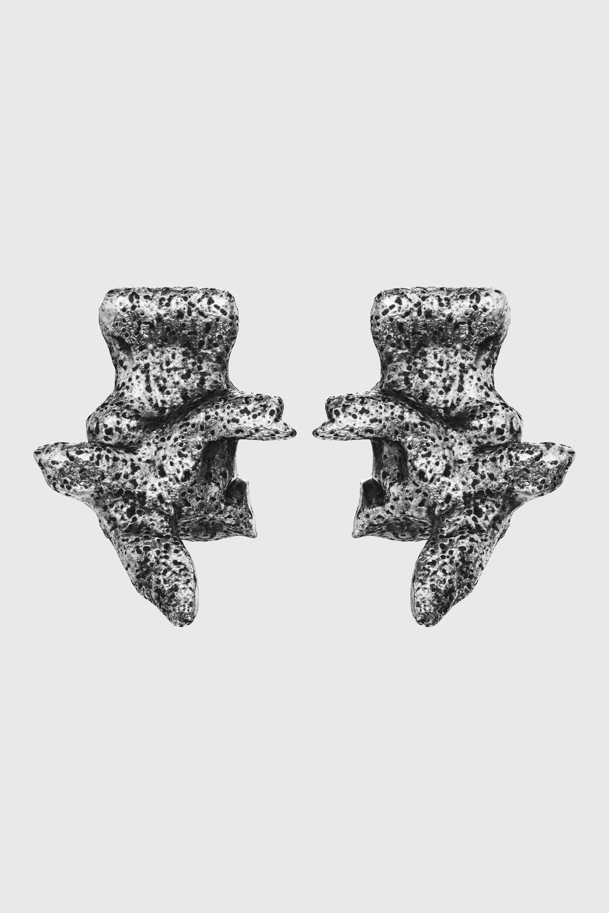 Diesel - DX1710040 JEWELLERY, Pendientes plateados con tachuelas Unisex in Gris - 1