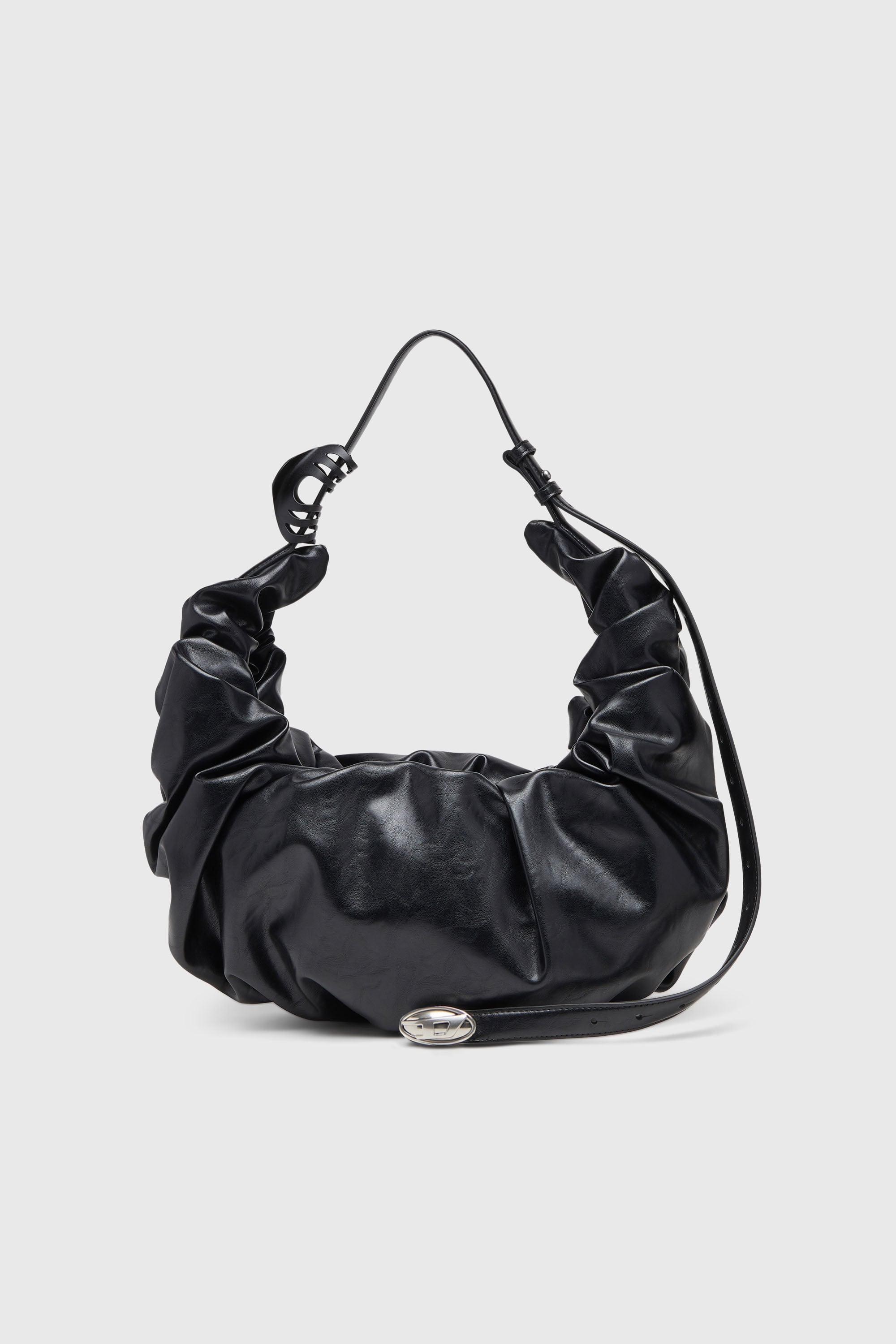 Diesel - GRAB-D HOBO L, Grab-D-Bolso hobo grande arrugado Mujer in Negro - 1