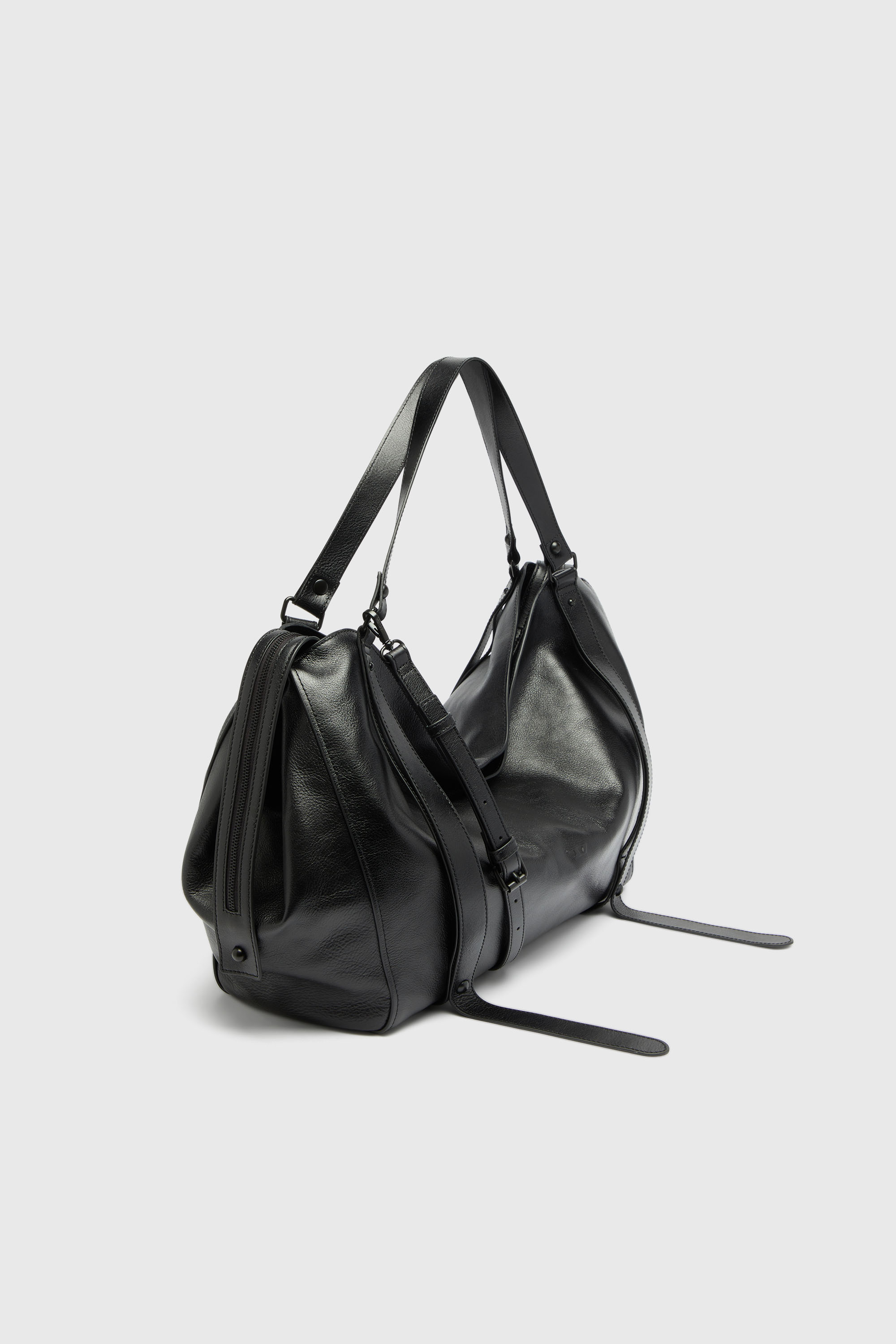 Diesel - D-ONE DUFFLE 48H, D-One-Bolso duffle de piel Unisex in Negro - 4